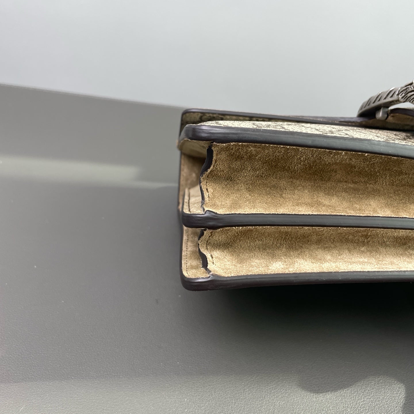 Gucci - Dionysus Shoulder Bag - GG Supreme canvas and Suede - Beige - (medium)