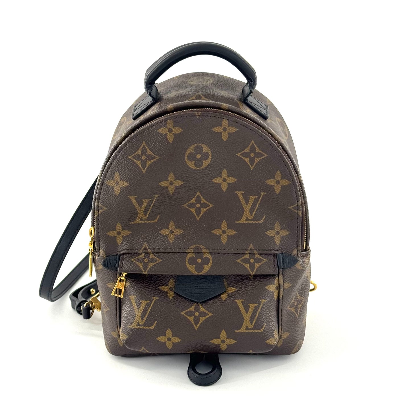 Louis Vuitton - Palm Springs Mini Backpack - Monogram coated canvas with leather trim - Brown - (Mini)
