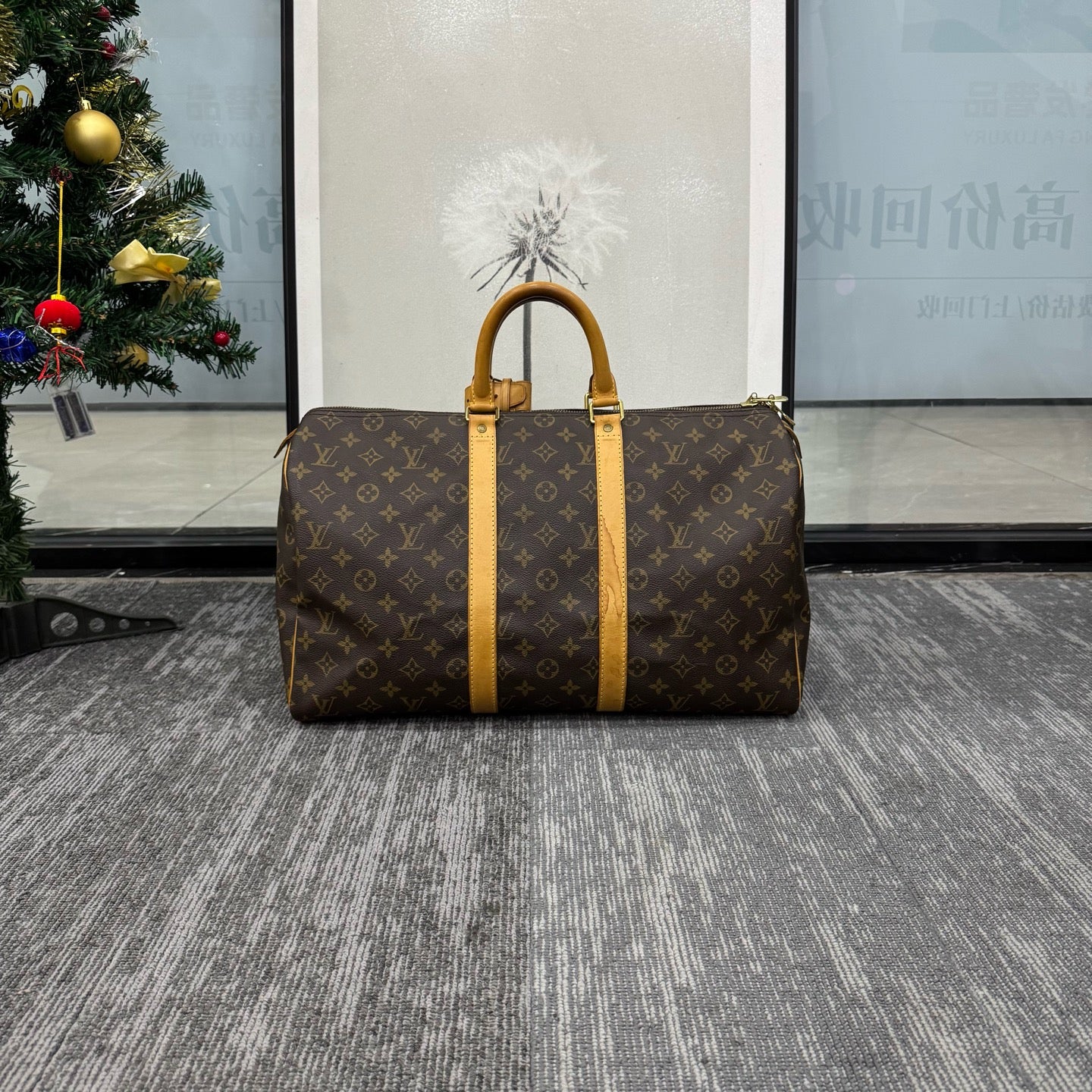 Louis Vuitton - Keepall 45 - Monogram canvas with Vachetta leather trim - Brown - (Large)