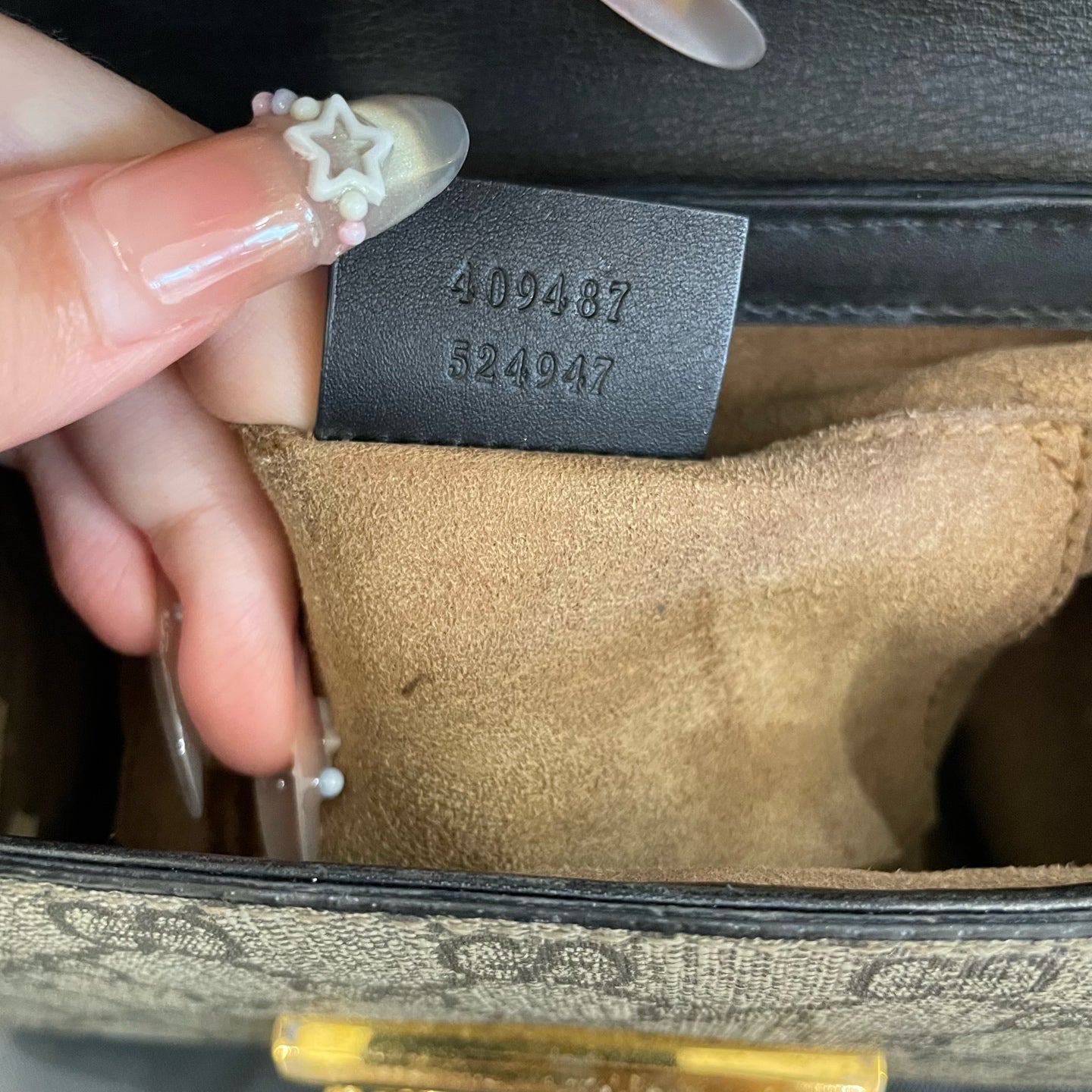 Gucci - Padlock Small Shoulder Bag - GG Supreme canvas with leather trim - Beige and Ebony with Black and Brown accents - (small)