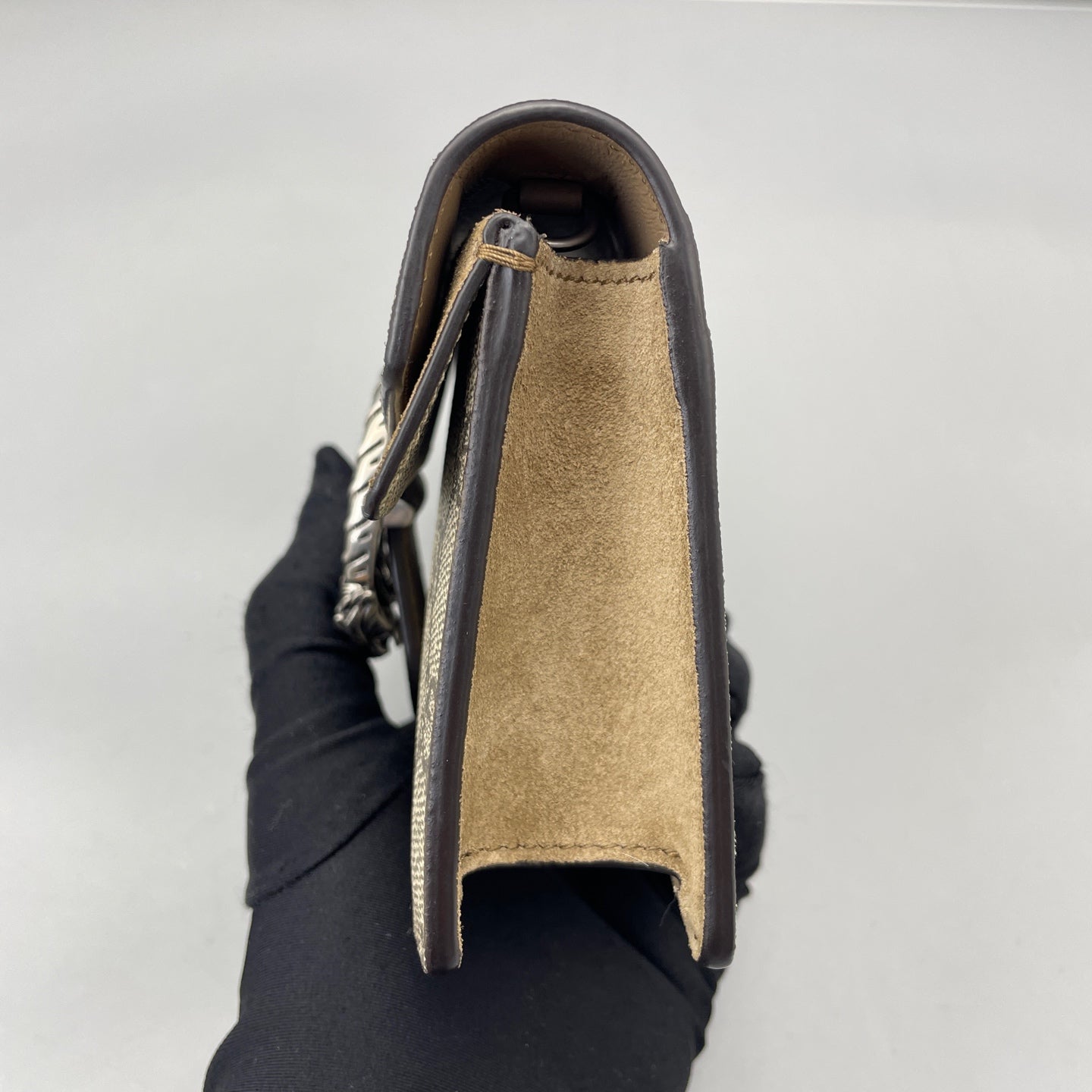 Gucci - Dionysus Super Mini Bag - GG Supreme coated canvas with suede and leather trim - Beige - (mini)