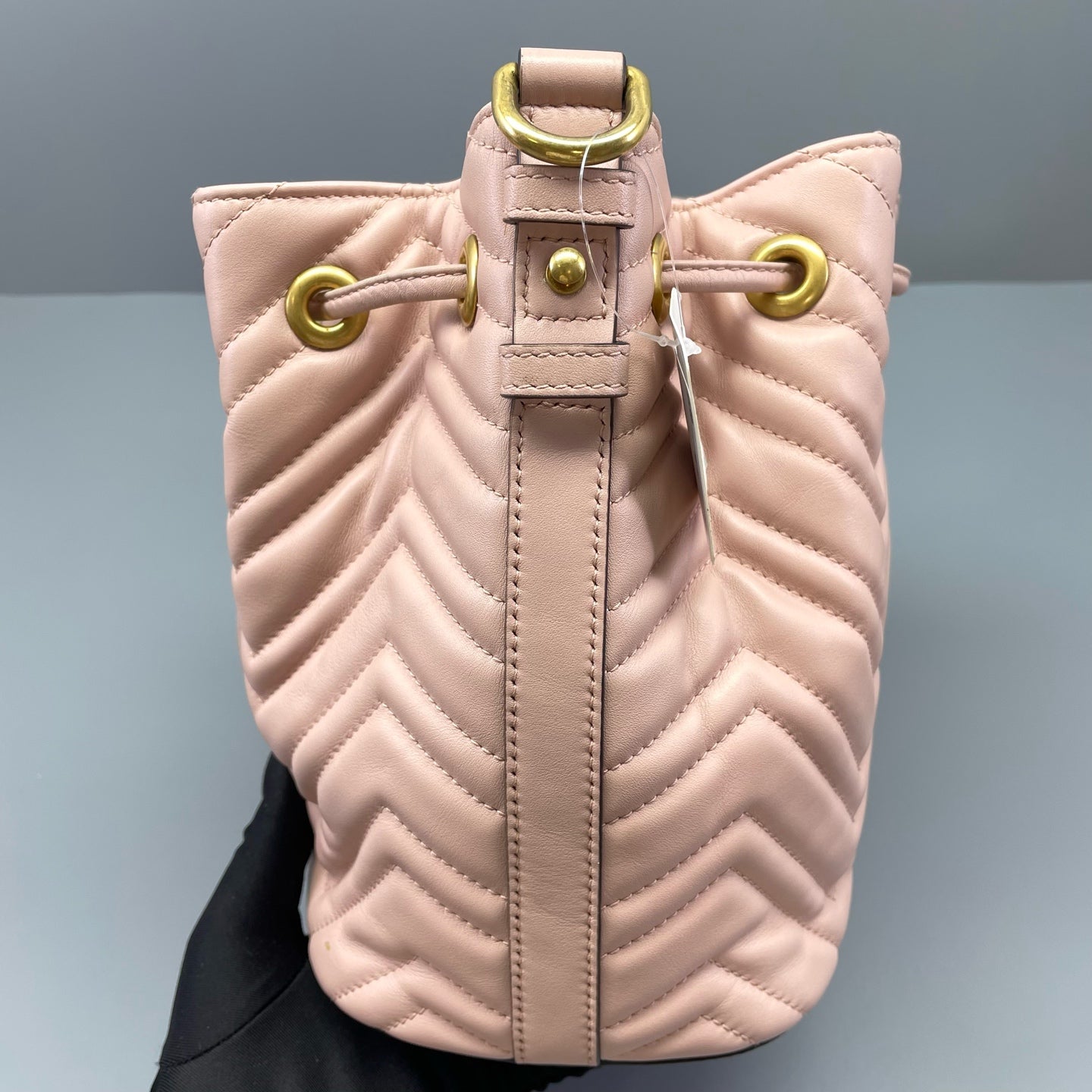 Gucci - GG Marmont Bucket Bag - Leather - Pink - (small)