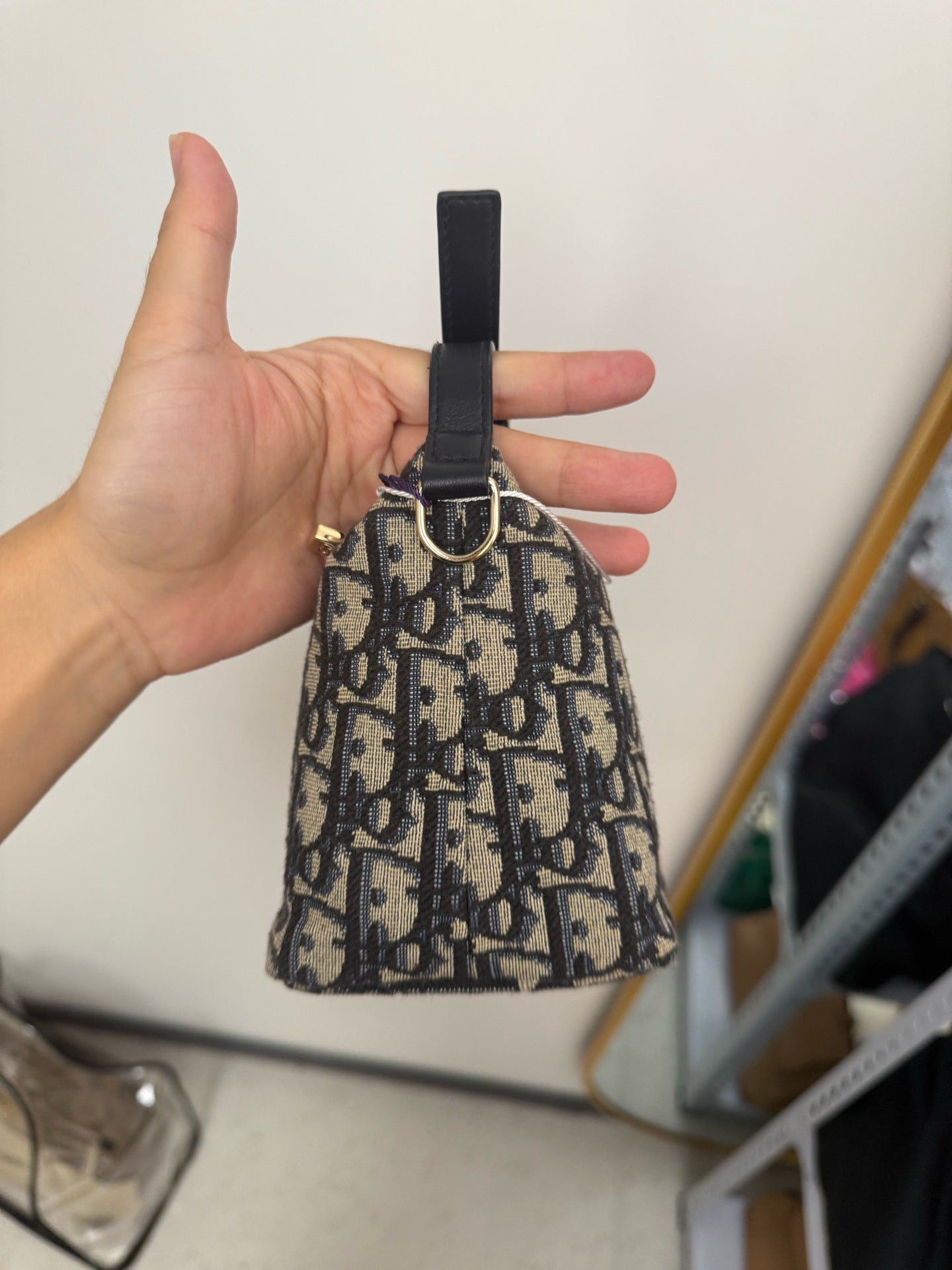 Dior - TravelNomad - Embroidered canvas and leather - Beige and Navy - (Medium)