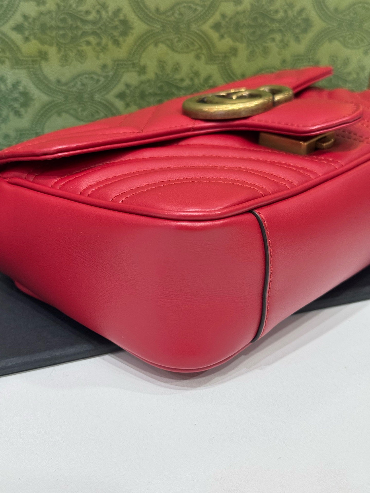 Gucci - GG Marmont Mini - Leather - Red - (mini)