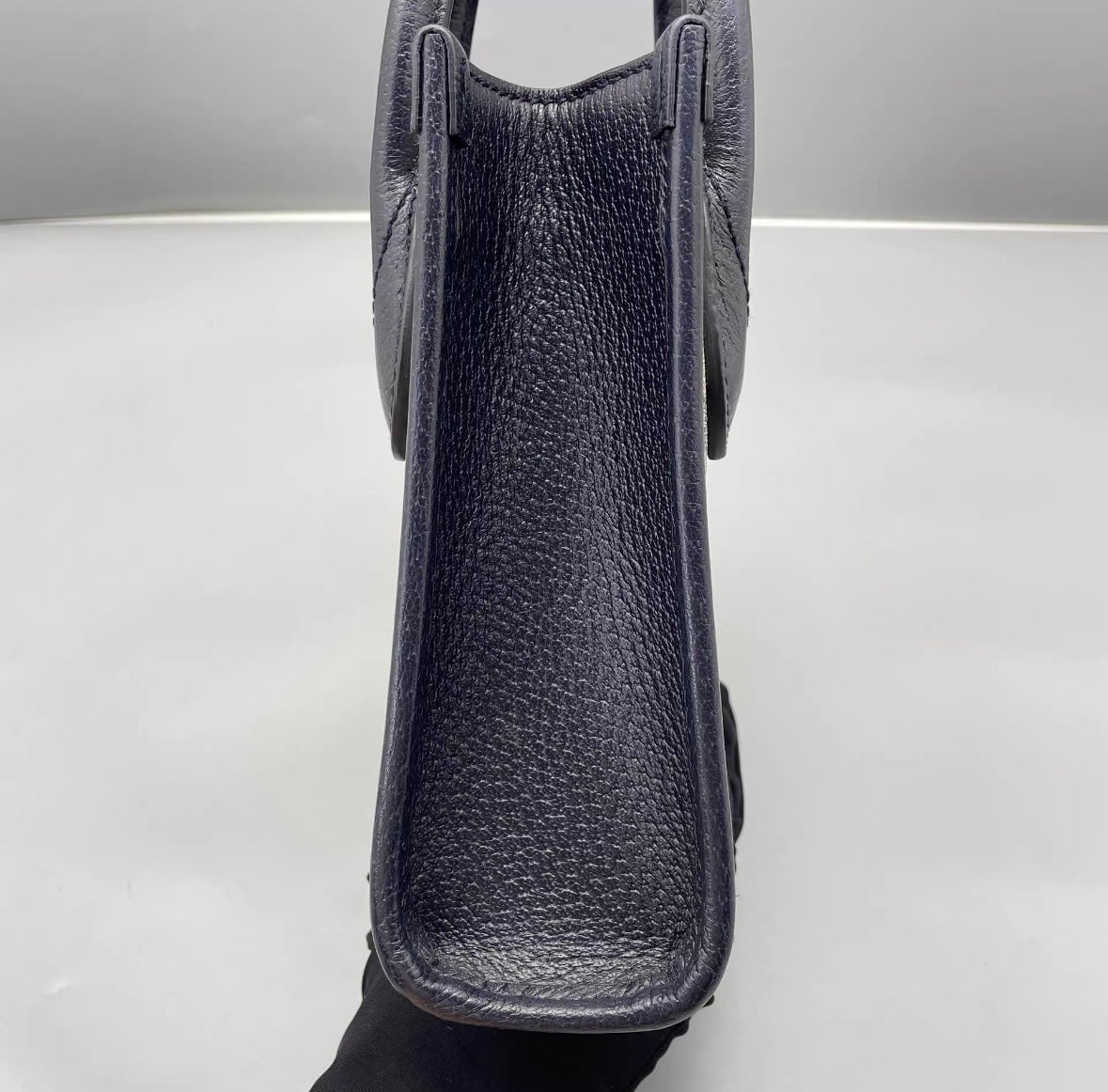 Gucci - GG Supreme Mini Tote Bag - Coated canvas with leather trim - Navy - (mini)