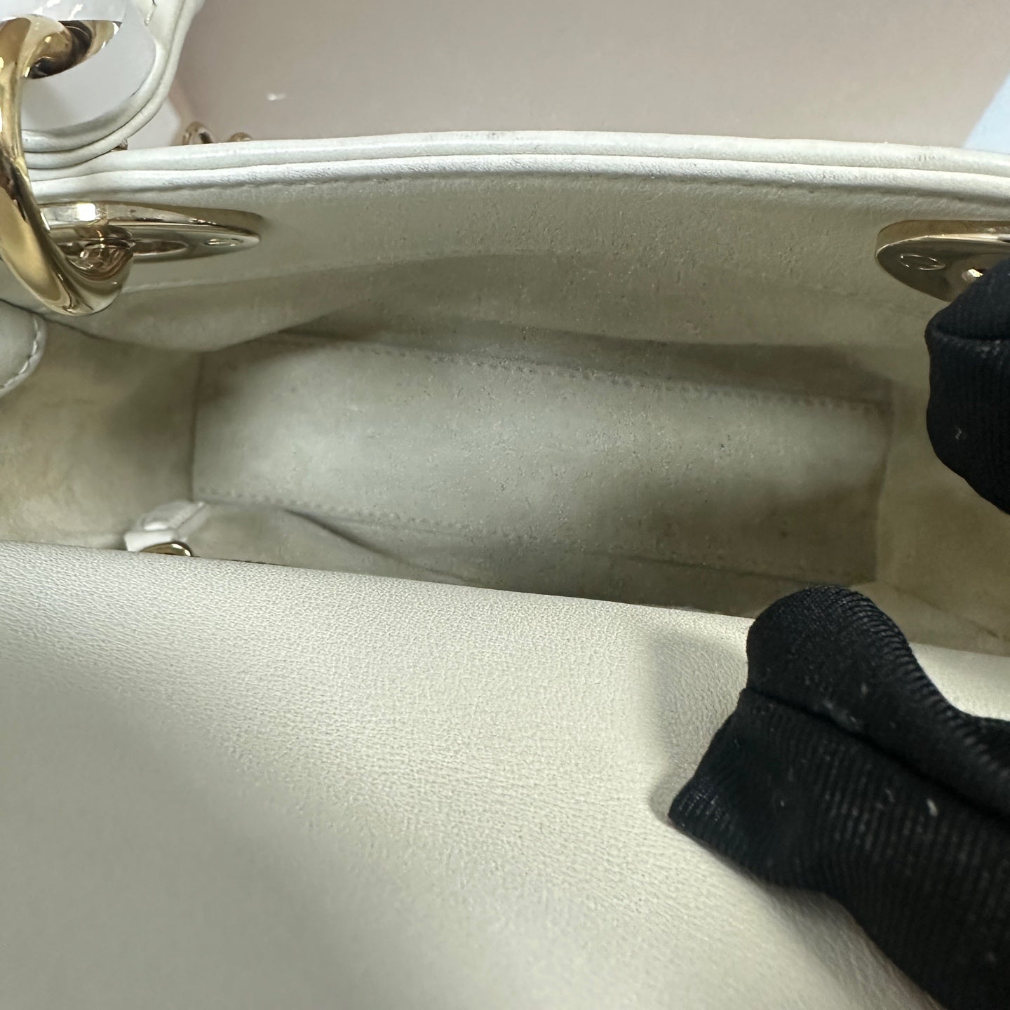 Dior - Lady Dior Mini (Amour Edition) - Leather - White - (mini)