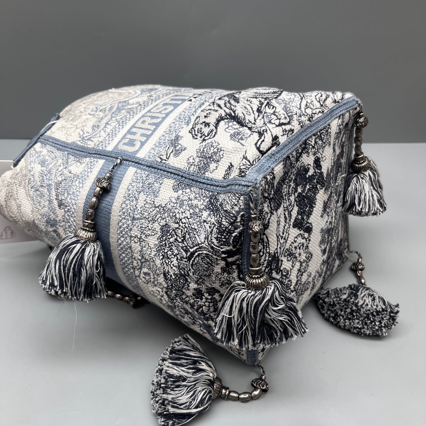Dior - Dior Toile de Jouy Sauvage Embroidered Bucket Bag - Embroidered Canvas / Fabric with Leather Trim - Multicolour - (Medium)