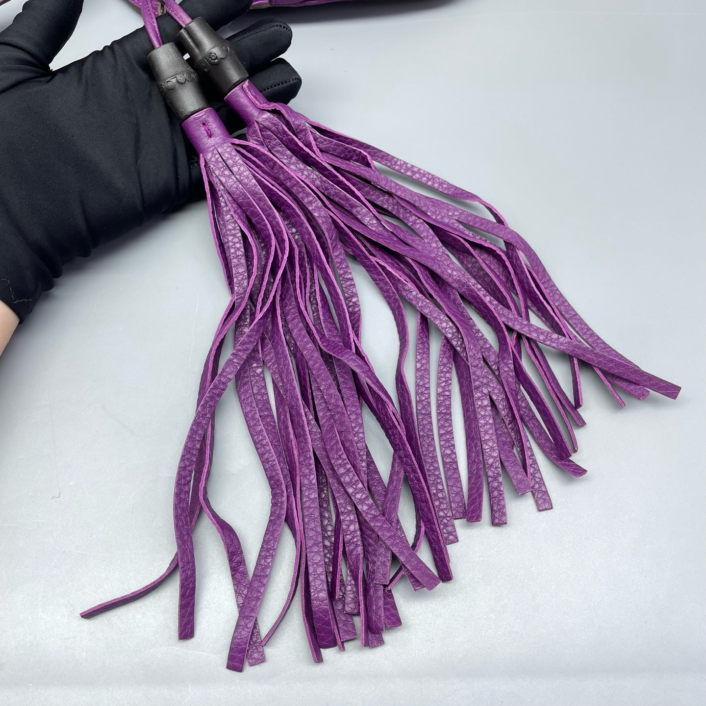 Gucci - Tassel Bamboo Shoulder Bag - Leather - Purple - (small)