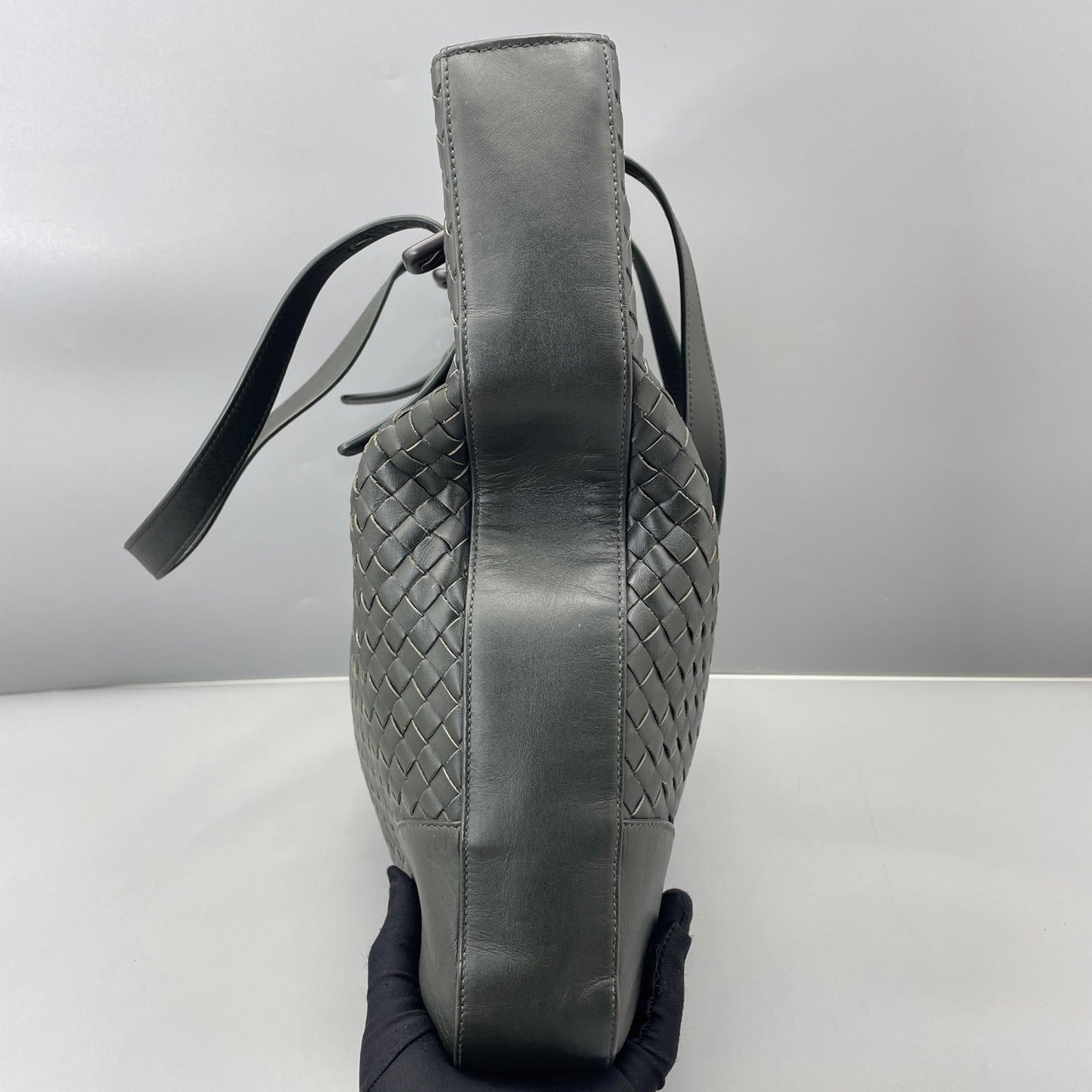 Bottega Veneta - Intrecciato Woven Tote - Leather - Green - (medium)