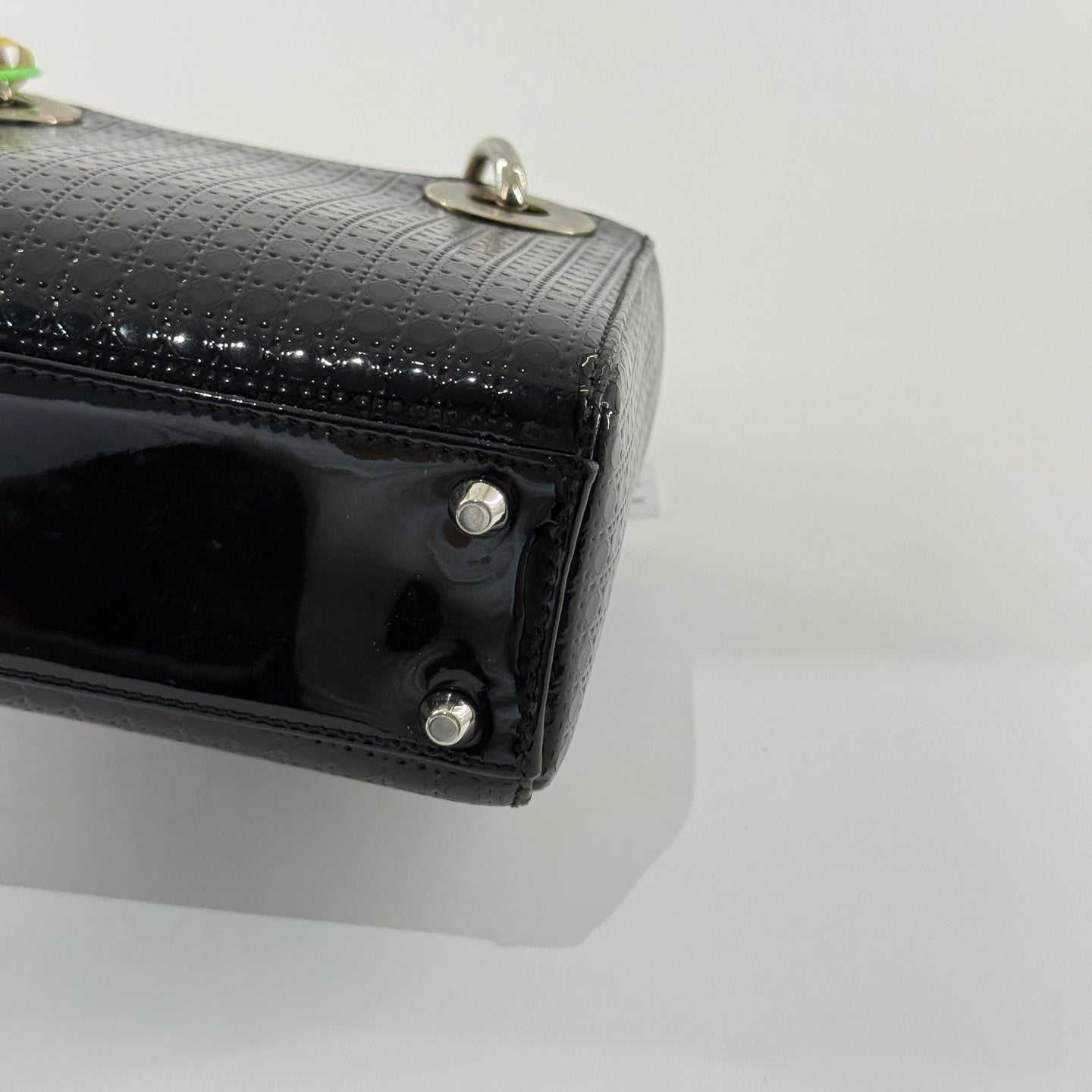 Dior - Lady Dior Mini - Patent leather - Black - (mini)