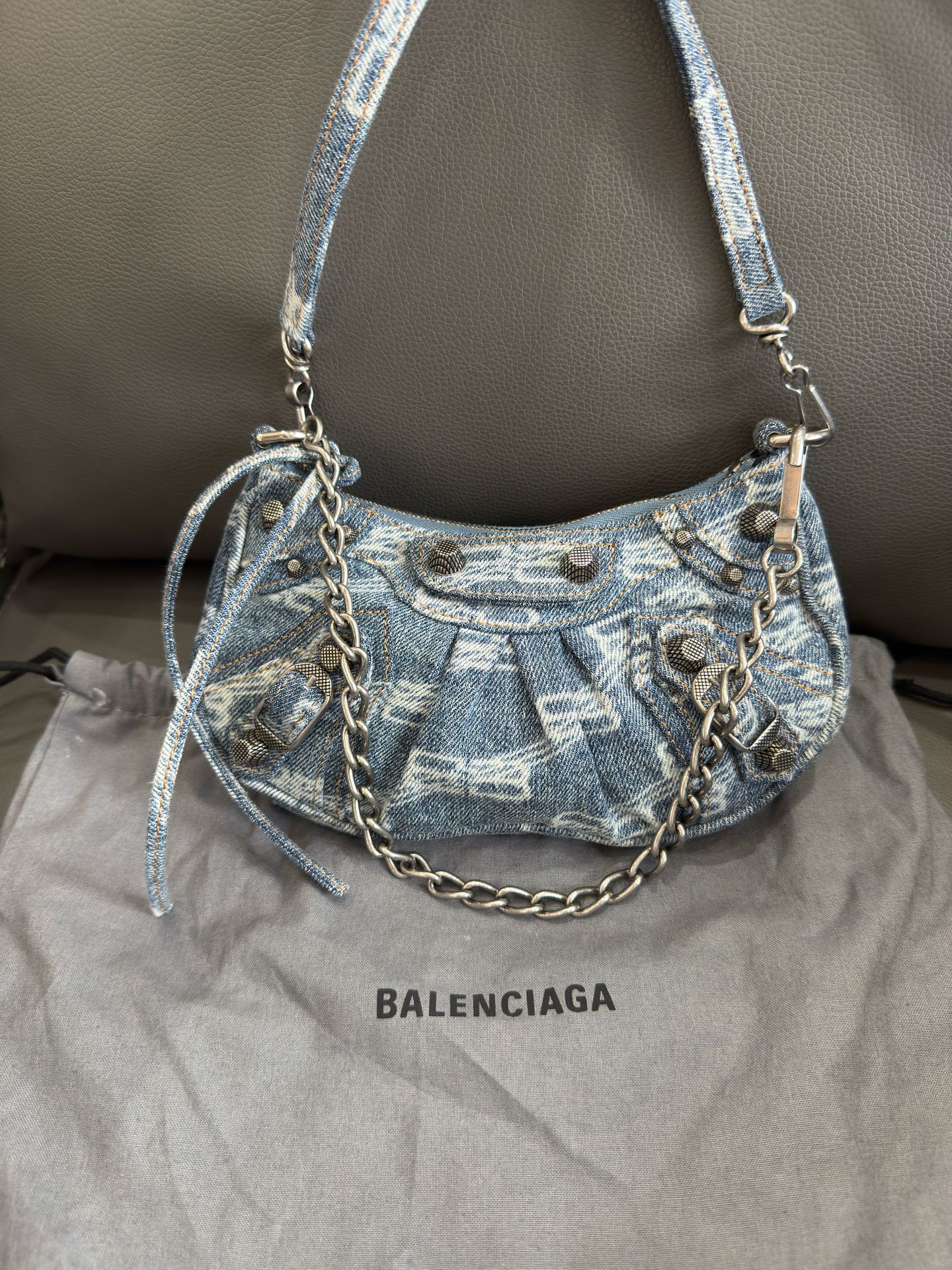Balenciaga - Le Cagole Mini Shoulder Bag - Denim - Blue - (mini)