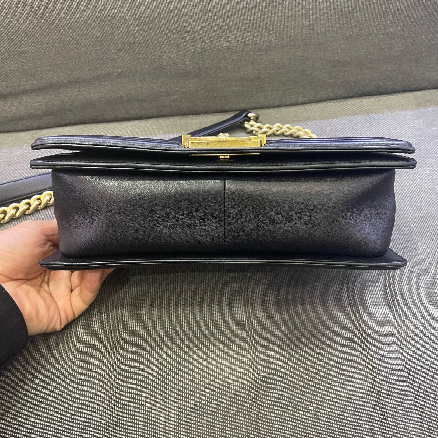 Chanel - Boy Bag - Lambskin leather - Black - (Medium)