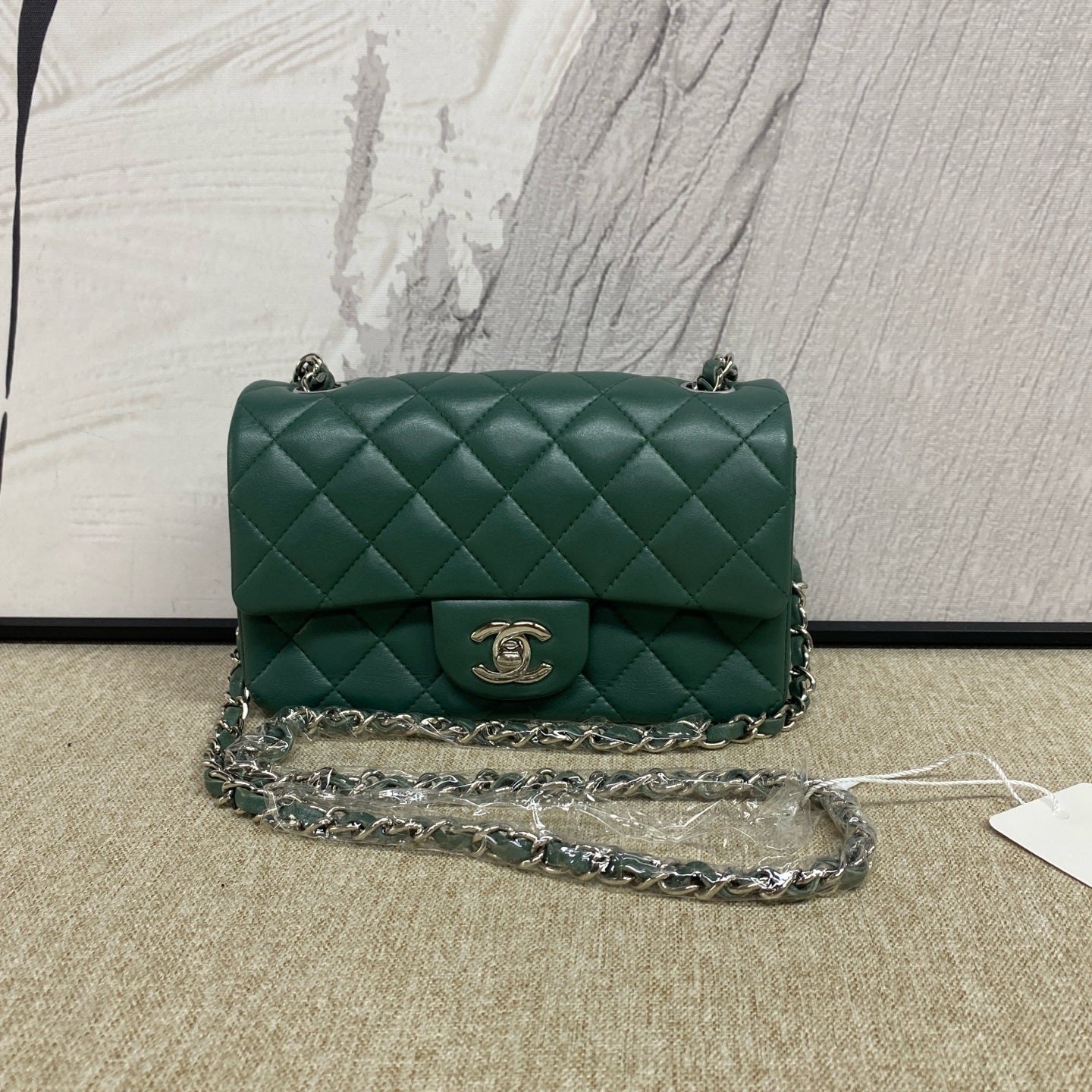 Chanel - Classic Flap Mini - Lambskin leather - Green - (mini)