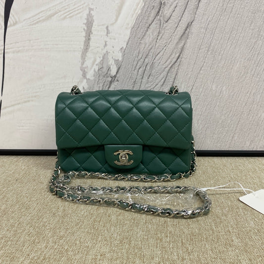 Chanel - Classic Flap Mini - Lambskin leather - Green - (mini)