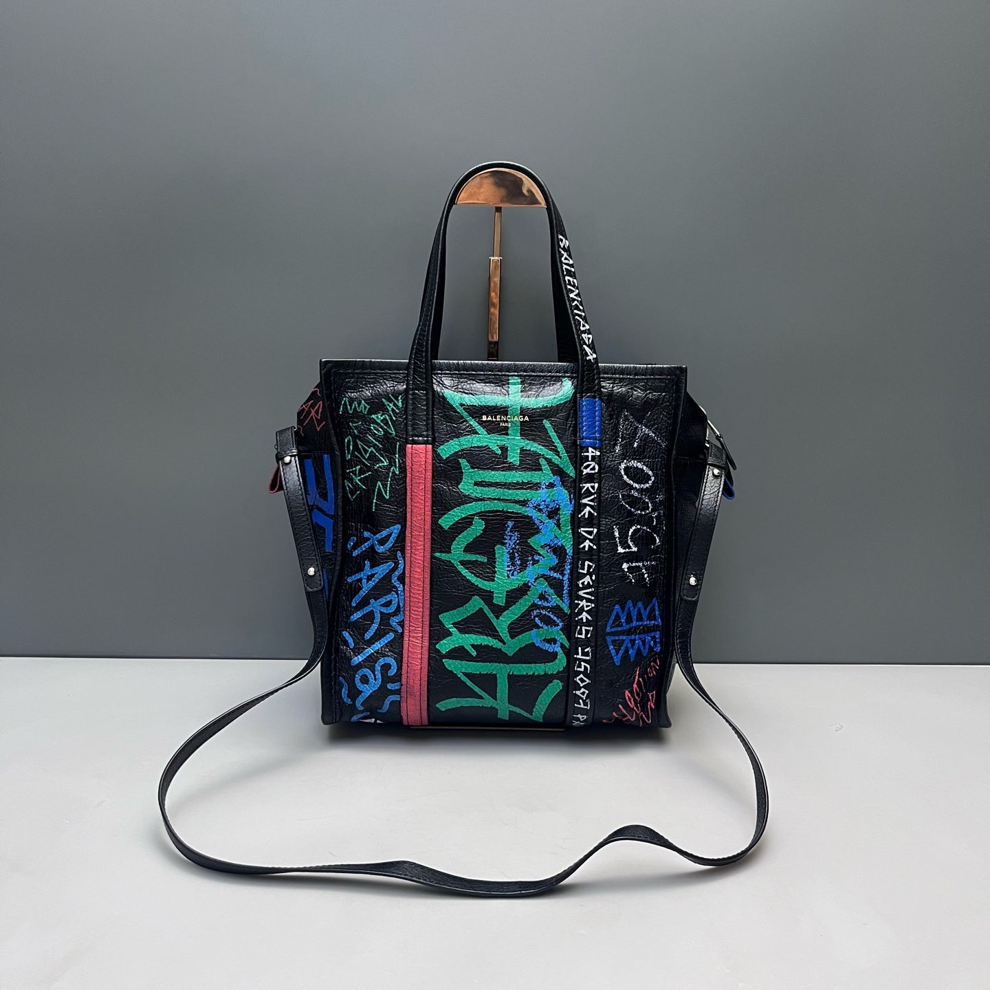 Balenciaga - Graffiti Shoulder Bag - Leather - Multicolour - (medium)