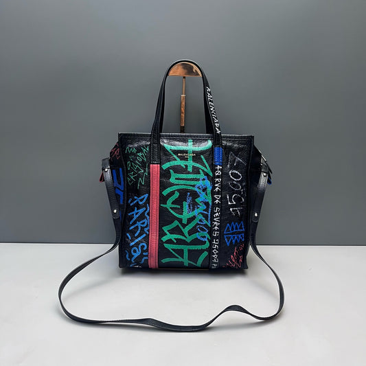 Balenciaga - Graffiti Shoulder Bag - Leather - Multicolour - (medium)