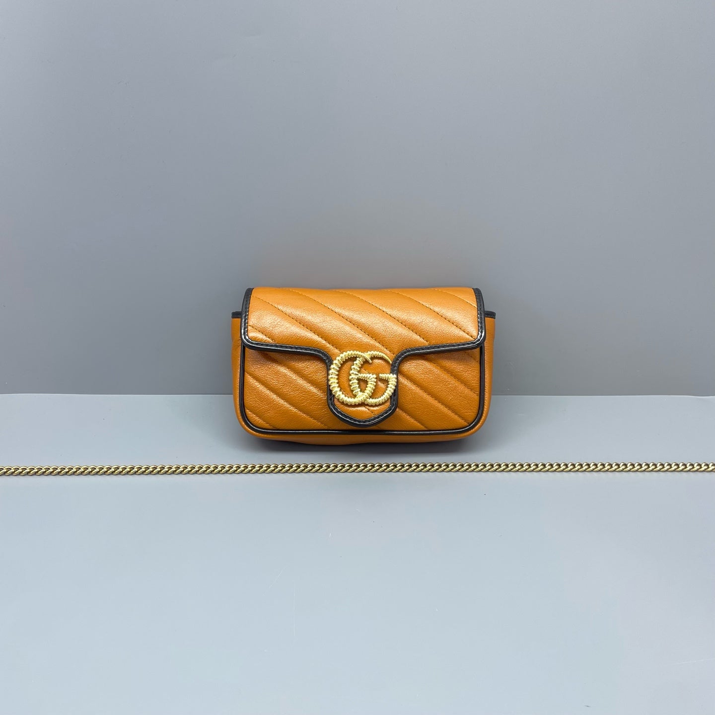 Gucci - Marmont Super Mini Bag - Leather - Brown - (mini)