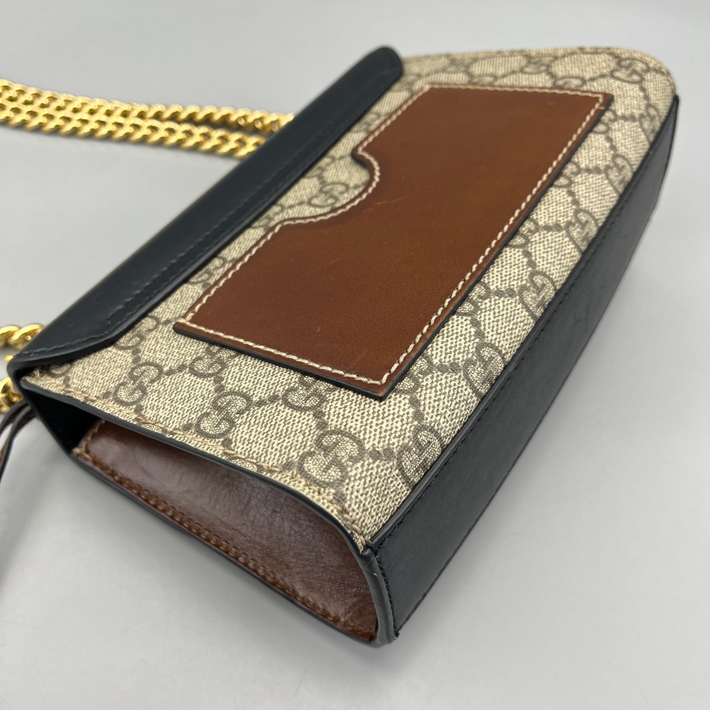 Gucci - Padlock Small - GG Supreme Canvas with leather trim - Beige, Ebony, Black, and Brown with gold-tone hardware - (Small)