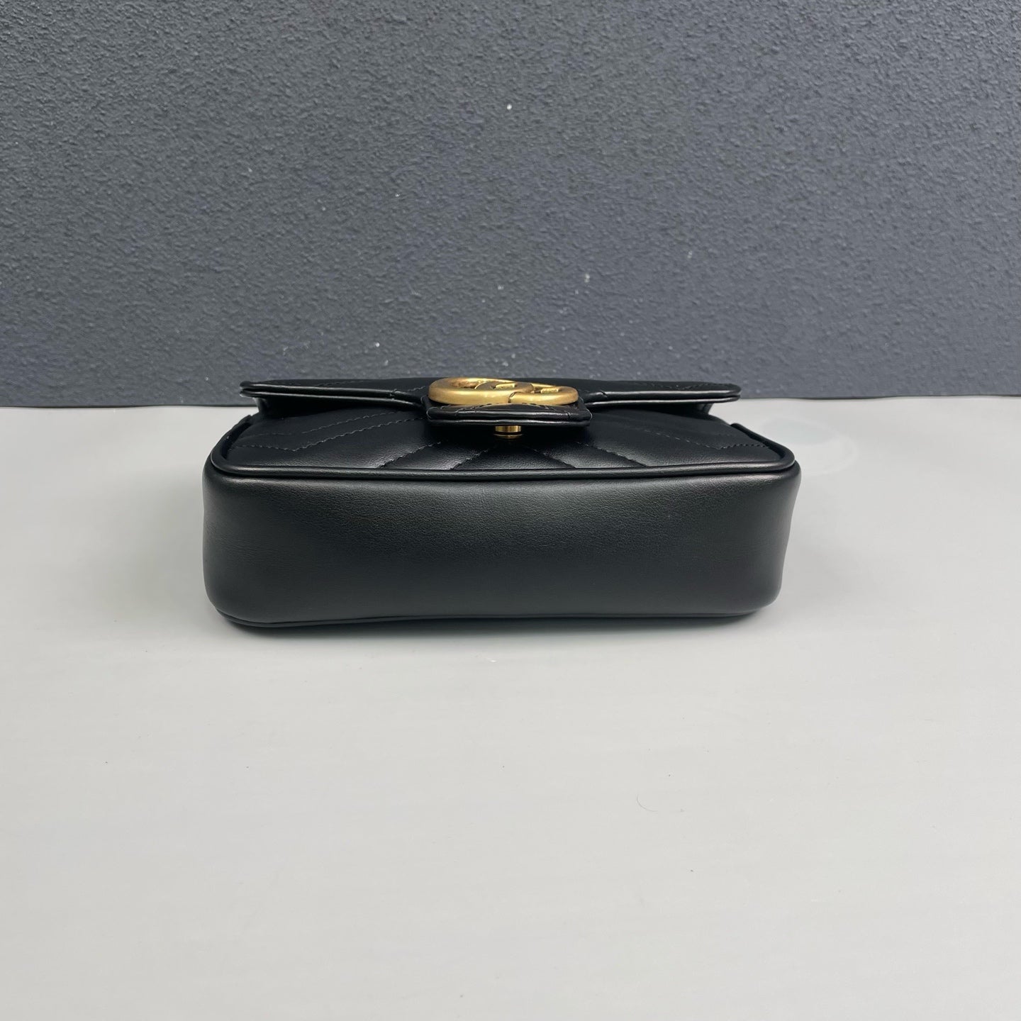 Gucci - Marmont Mini Chain Bag - Leather - Black - (mini)