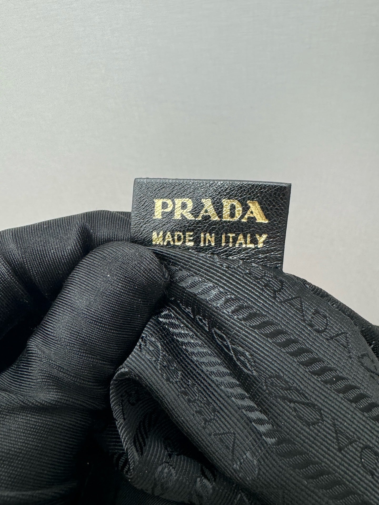 Prada - Parachute Ruched Tote Bag - Polyamide with leather trim - Black - (medium)