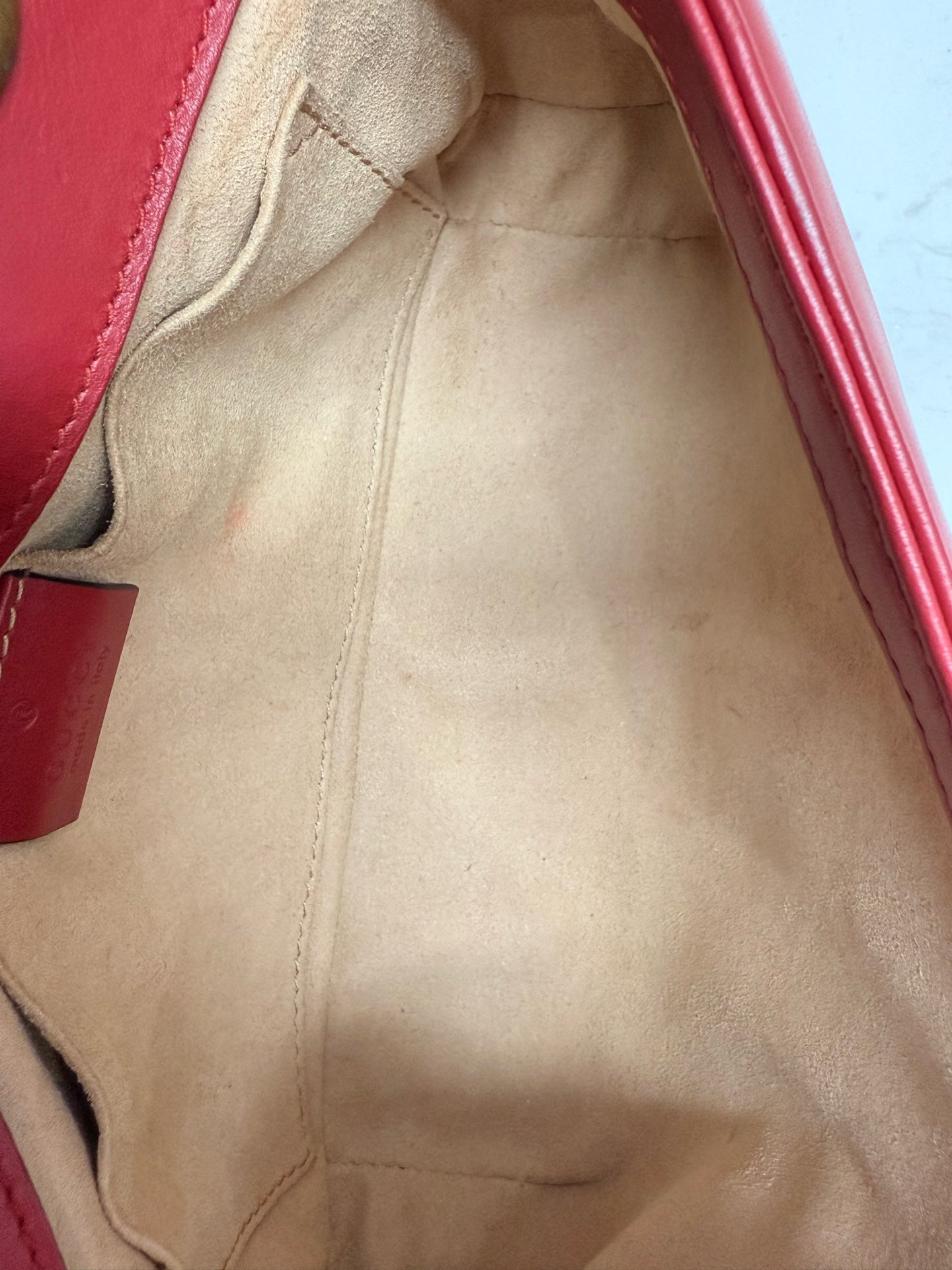 Gucci - GG Marmont Mini - Matelassé leather - Red - (Mini)