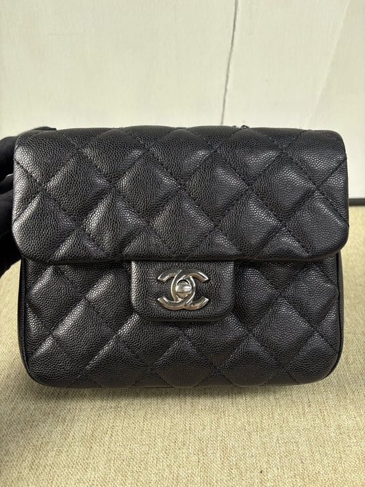 Chanel - Classic Flap Mini (Rectangular) - Caviar leather - Black - (Mini)