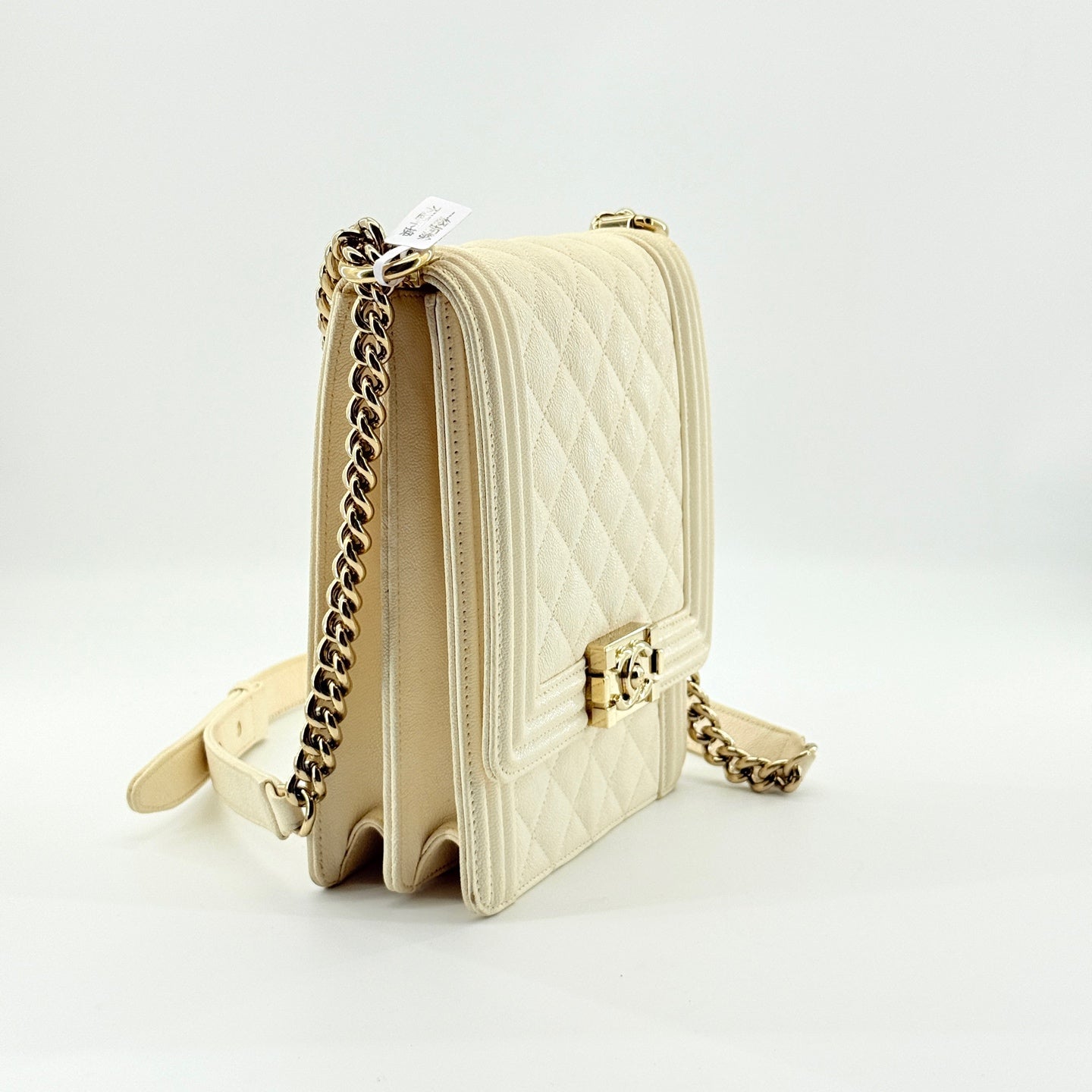 Chanel - Boy Chanel - Grained calfskin leather - Beige - (small)