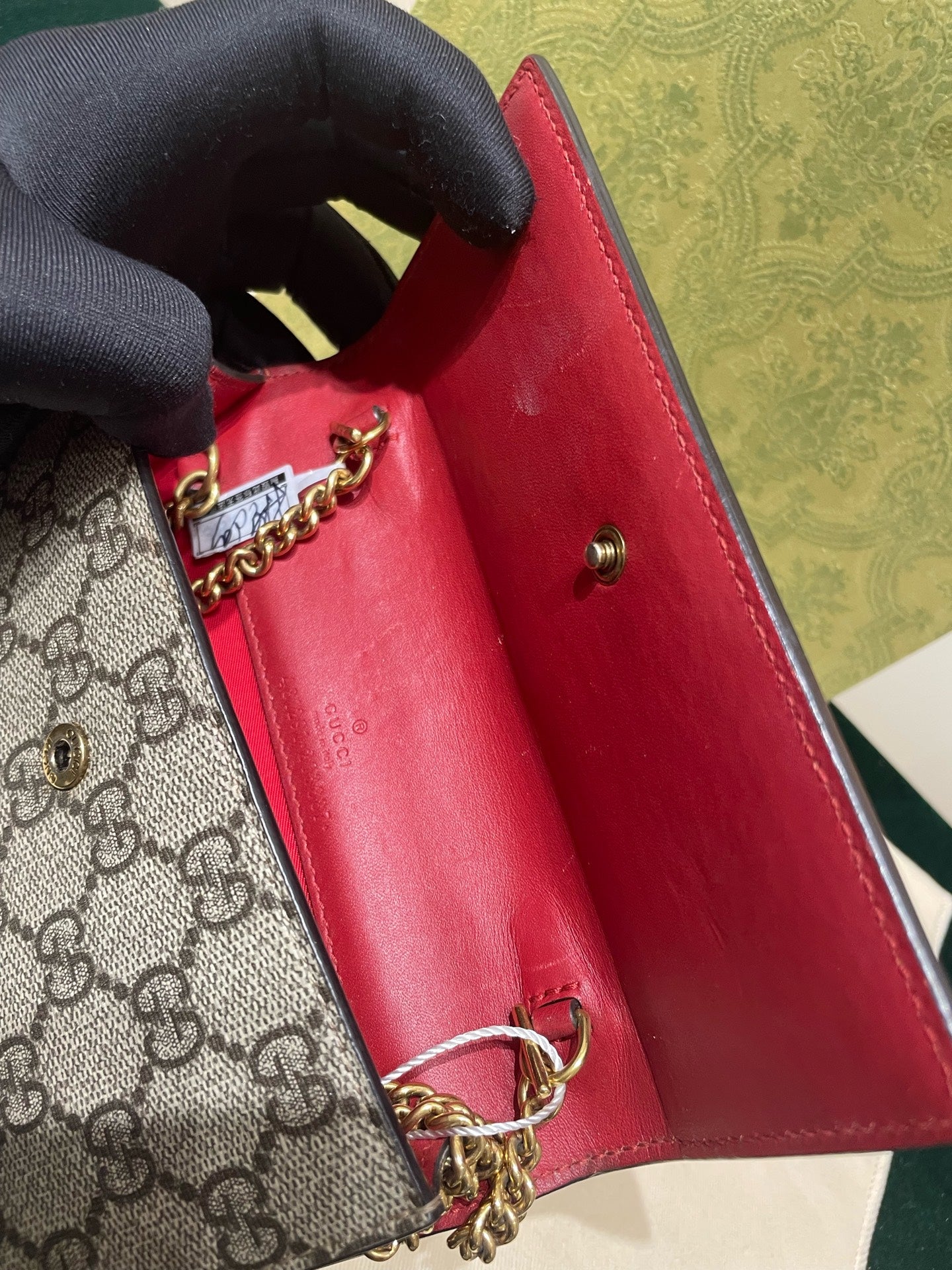 Gucci - GG Supreme Cherry Mini Bag - Coated canvas and leather - Beige with Red accents - (mini)