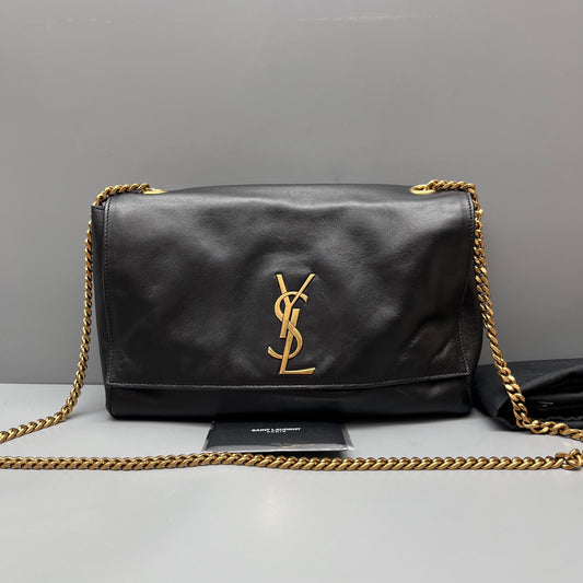 Saint Laurent - Kate - Calfskin leather - Black - (medium)