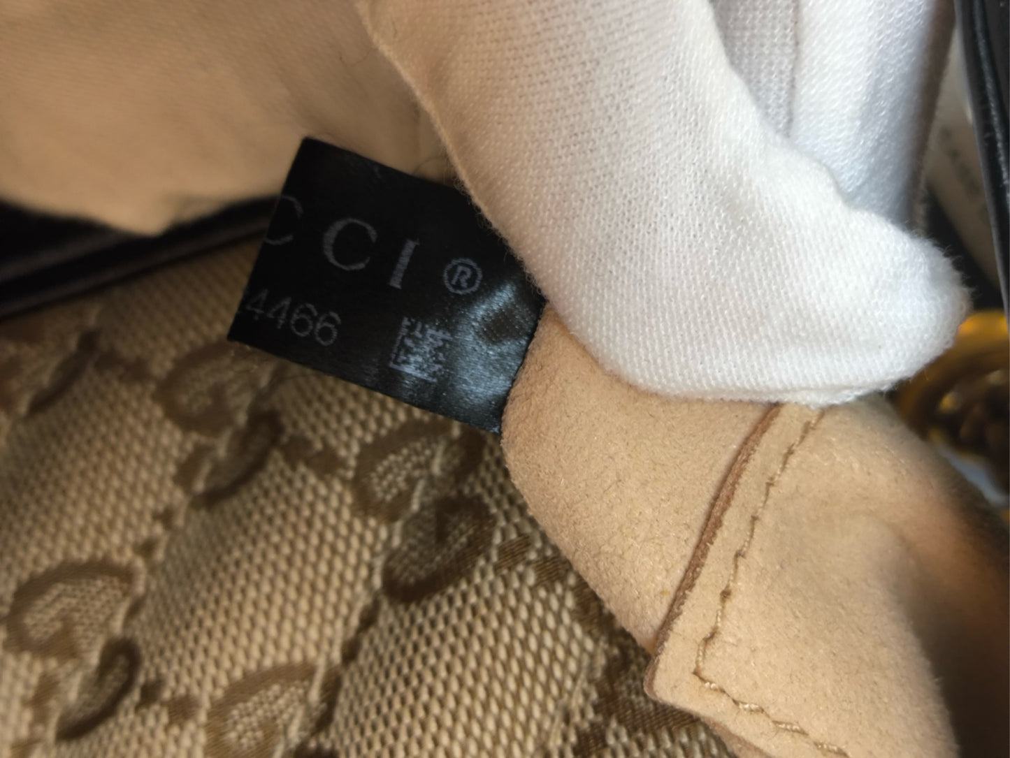 Gucci - Marmont GG Supreme Canvas Chain Shoulder Bag - GG Supreme canvas and leather - Beige, Black, Gold - (small)