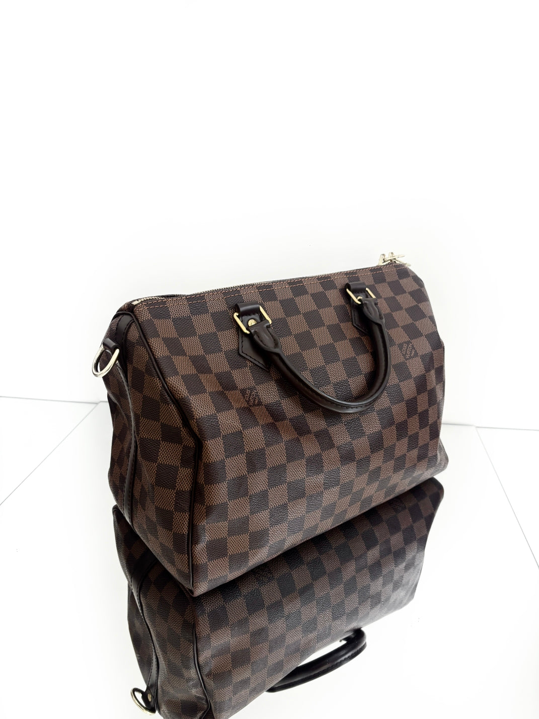 Louis Vuitton - Speedy 30 Bandouliere - Damier Ebene canvas and leather - Brown - (Medium)