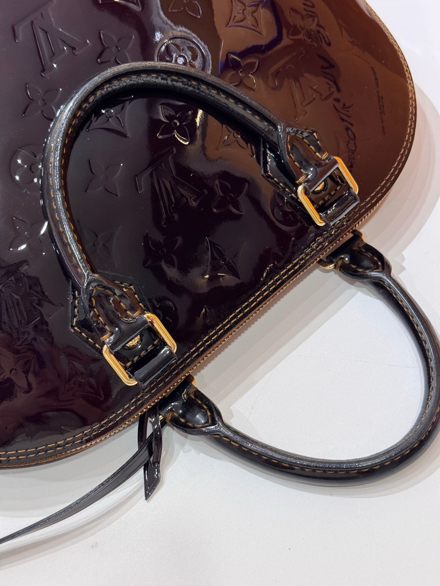 Louis Vuitton - Alma GM - Patent leather - Burgundy - (Large)