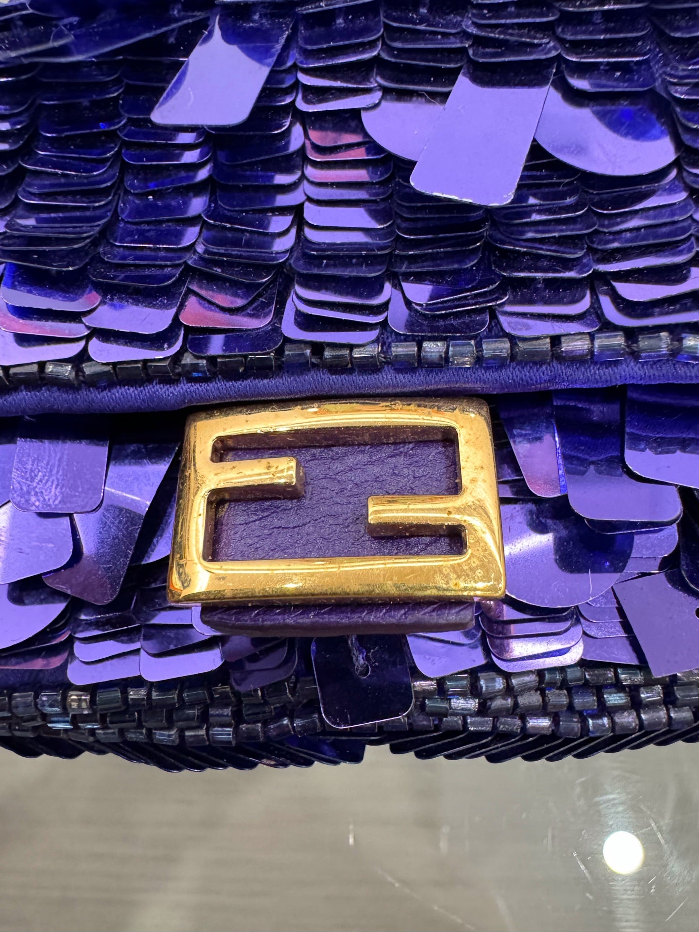Fendi - Baguette Mini - Sequins - Purple - (mini)