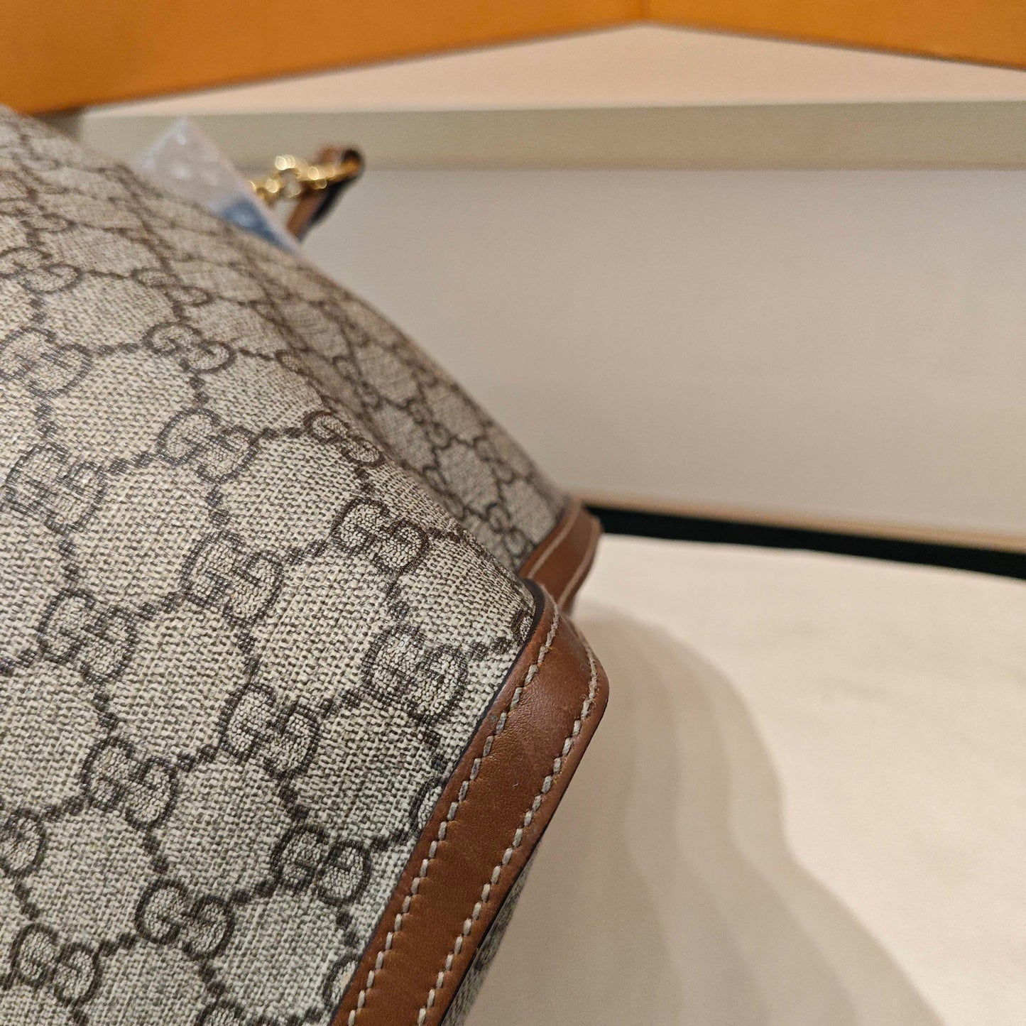 Gucci - Padlock Tote Bag - GG Supreme canvas with leather trim - Brown - (medium)