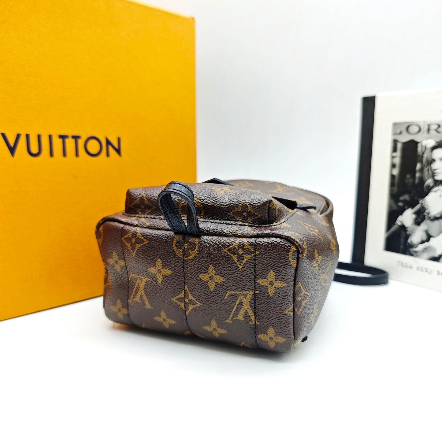 Louis Vuitton - Palm Springs Backpack Mini - Monogram coated canvas with leather trim - Brown, Black - (mini)