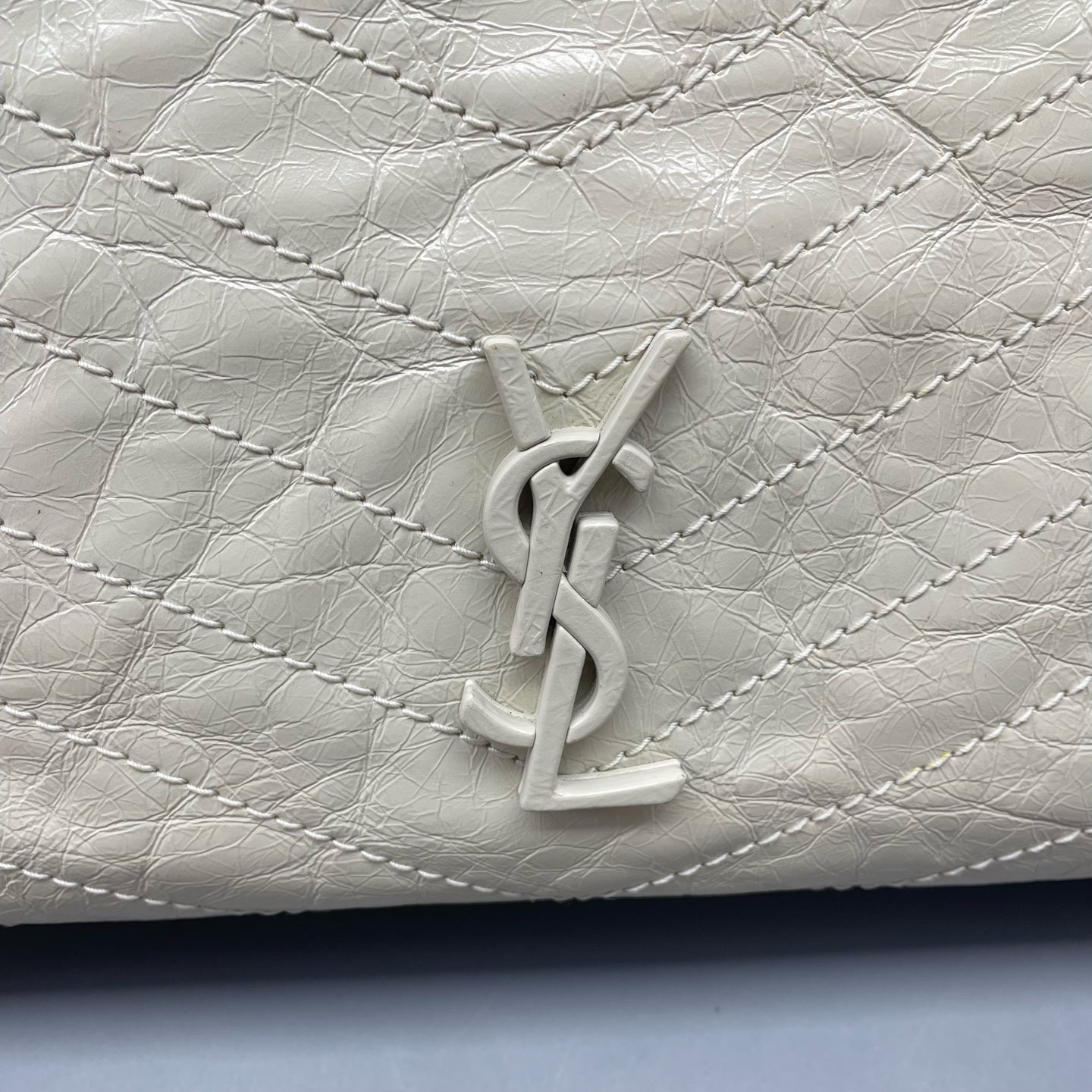 Saint Laurent - Niki Small Tote - Leather - White - (small)