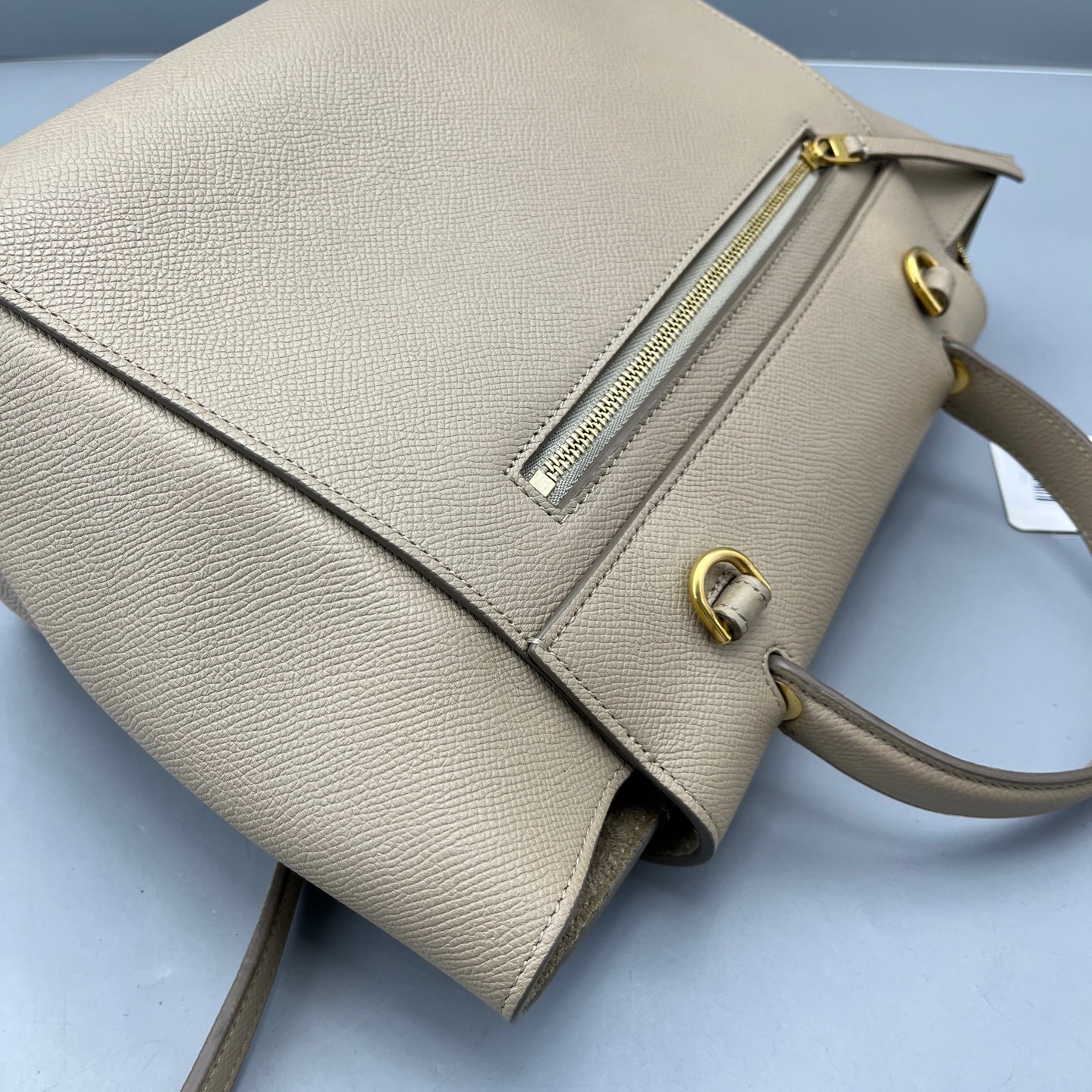 Celine - Belt Bag Small - Grained calfskin leather - Beige with Gold-Tone Hardware - (Small)