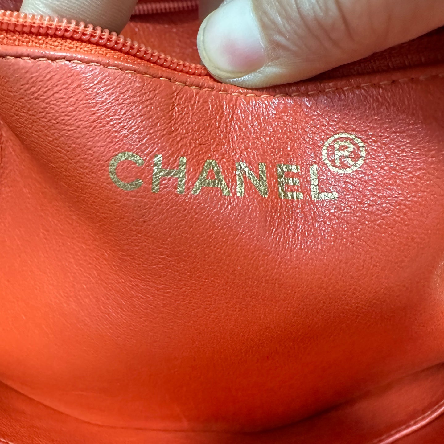 Chanel - Hilton Tote - Caviar leather - Orange - (medium)