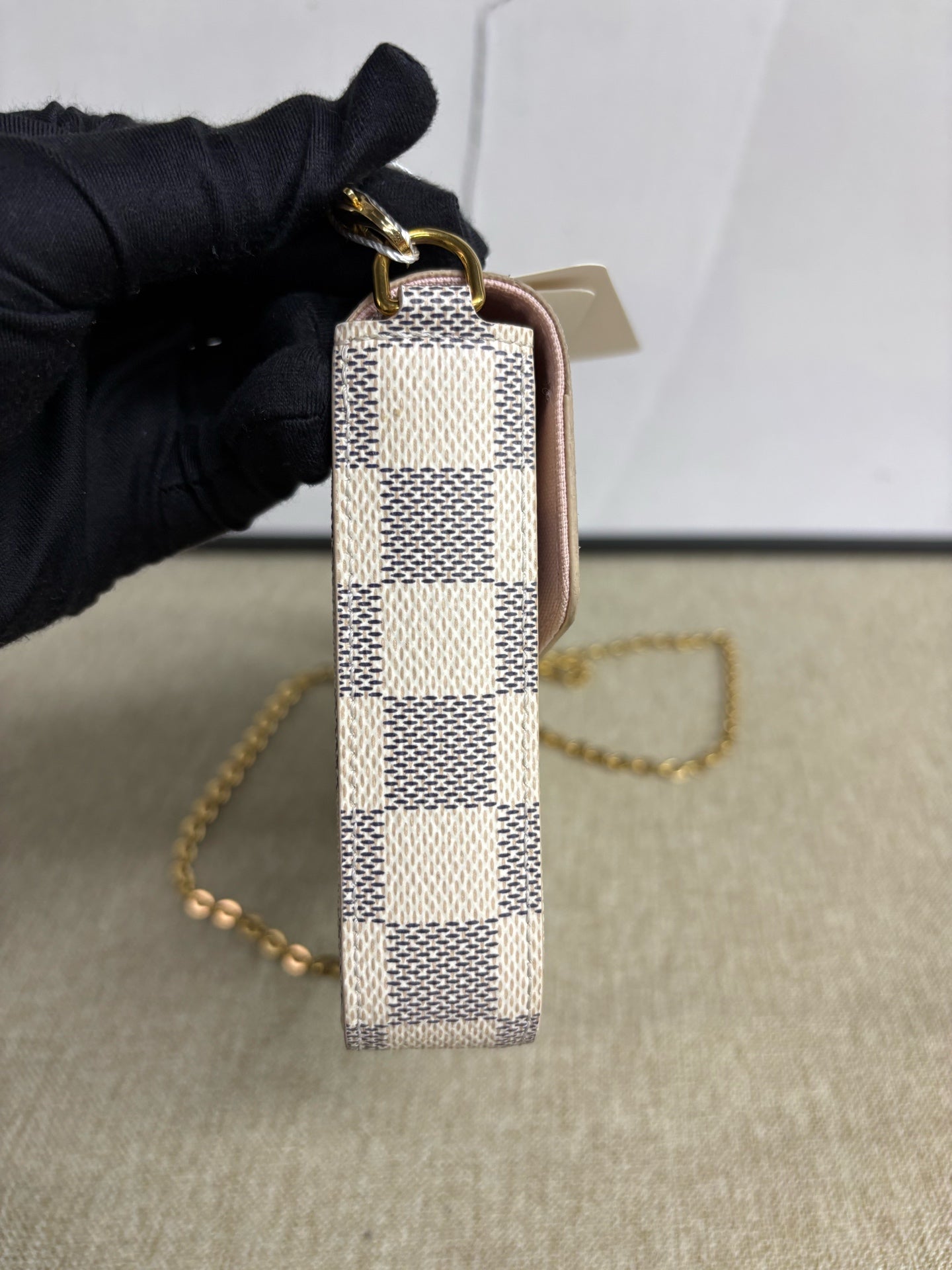 Louis Vuitton - Félicie Pochette - Damier Azur coated canvas - White - (mini)