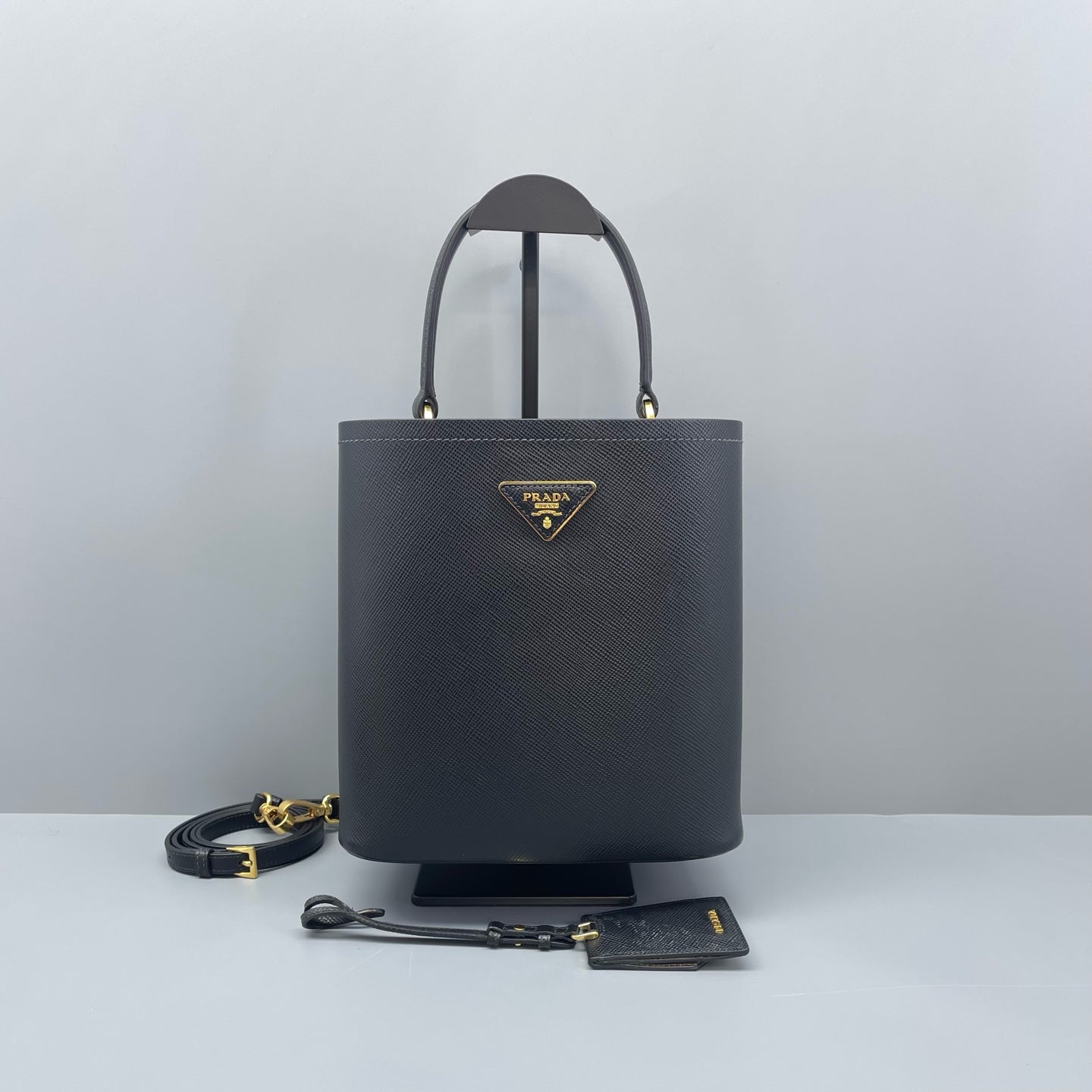 Prada - Panier Bucket Bag - Saffiano leather - Black - (medium)