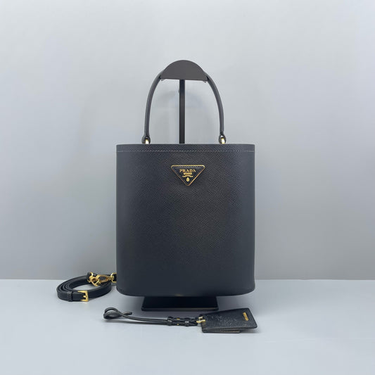 Prada - Panier Bucket Bag - Saffiano leather - Black - (medium)