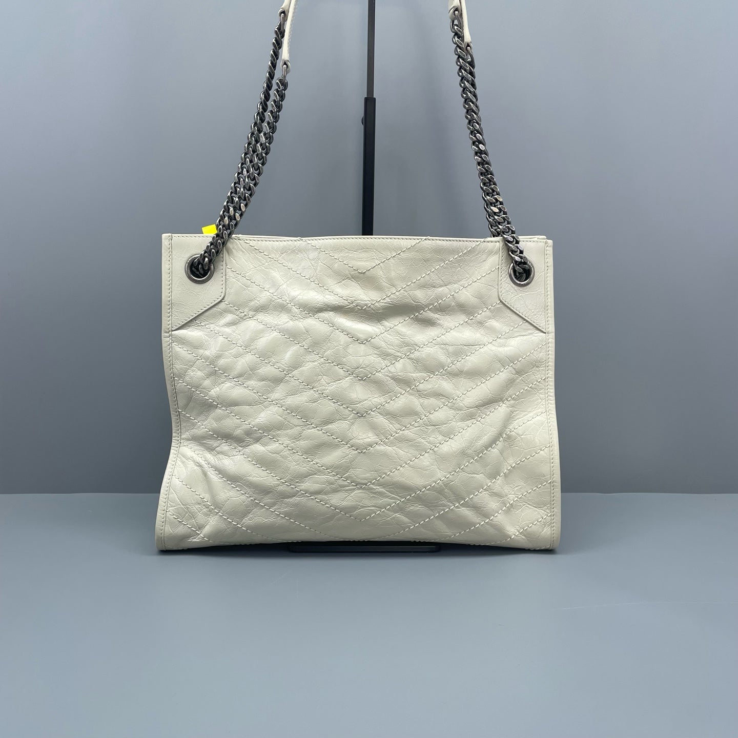 Saint Laurent - Niki Small Tote - Leather - White - (small)