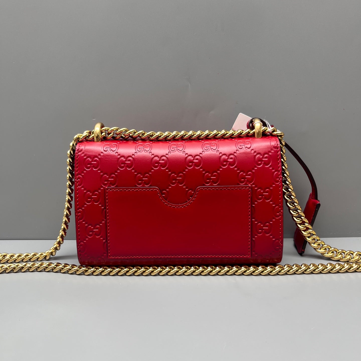 Gucci - Padlock Chain Bag - Leather - Red - (mini)