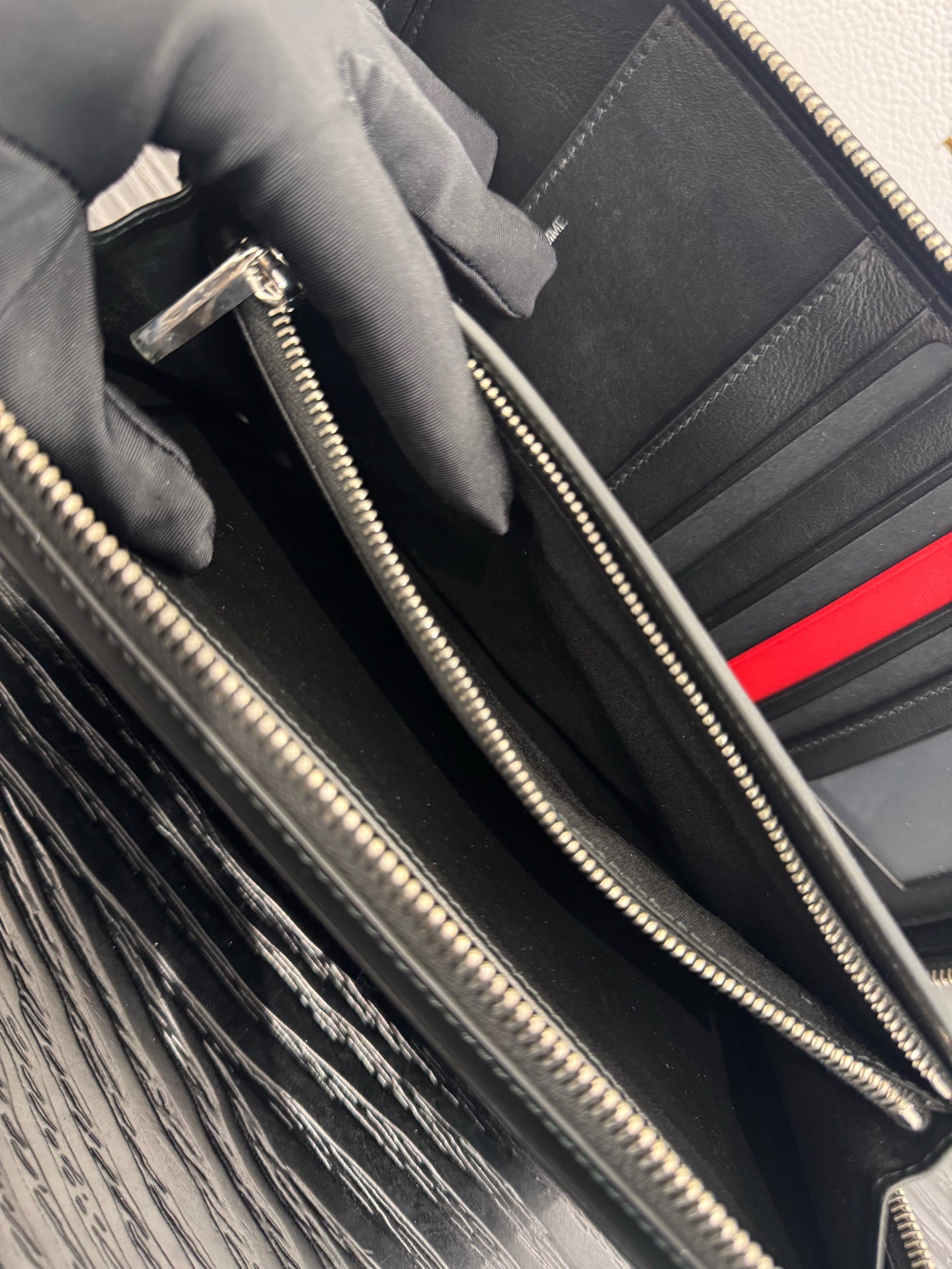 Dior - Oblique Zip-Around Clutch Wallet - Dior Oblique canvas and leather - Black and Grey - (medium)