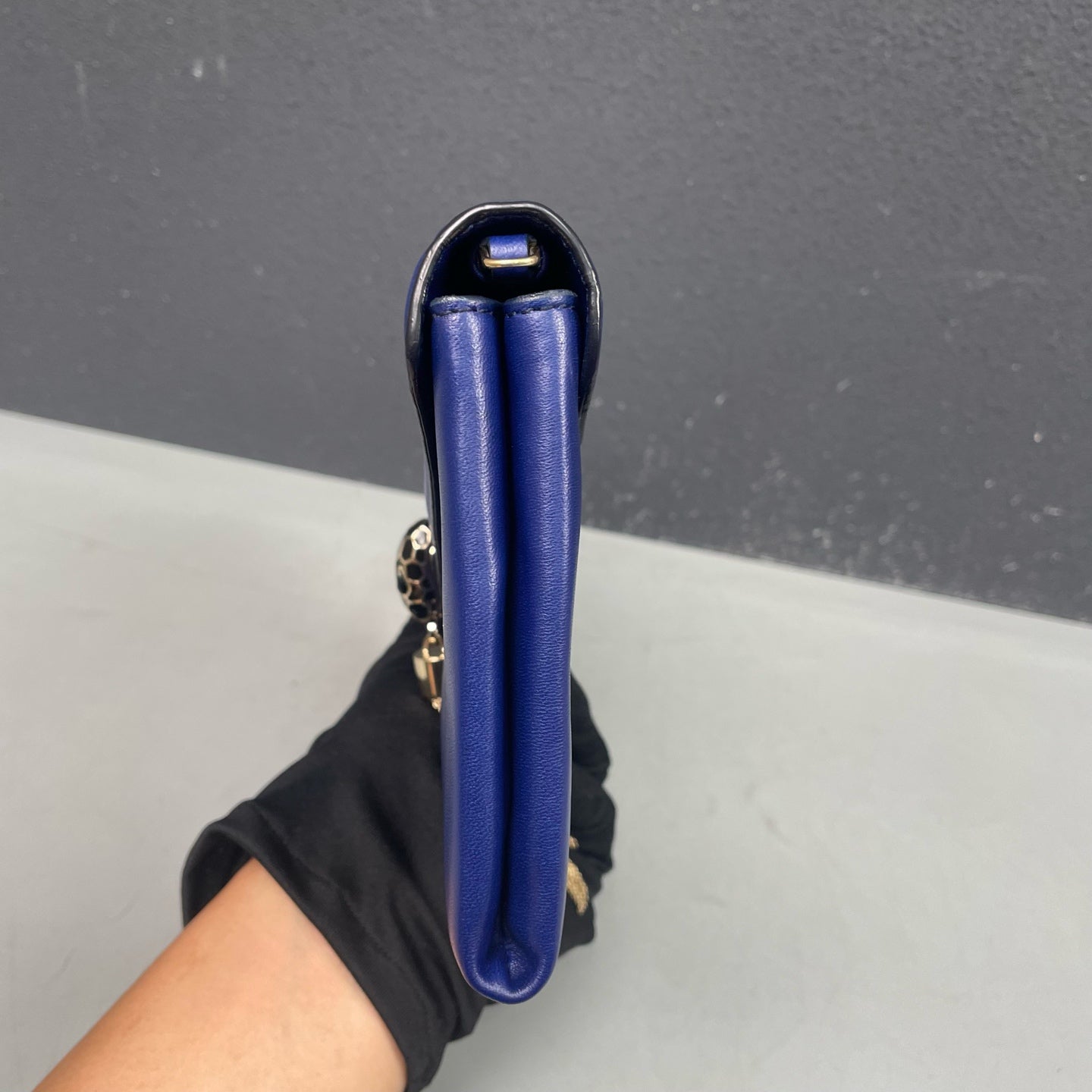 Bvlgari - Serpenti Forever Wallet on Chain (WOC) with Tassel - Calfskin leather - Blue - (mini)