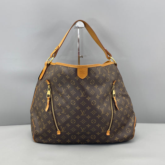 Louis Vuitton - Monogram Double Zipper Hobo Bag - Monogram coated canvas with vachetta leather trim - Brown - (large)