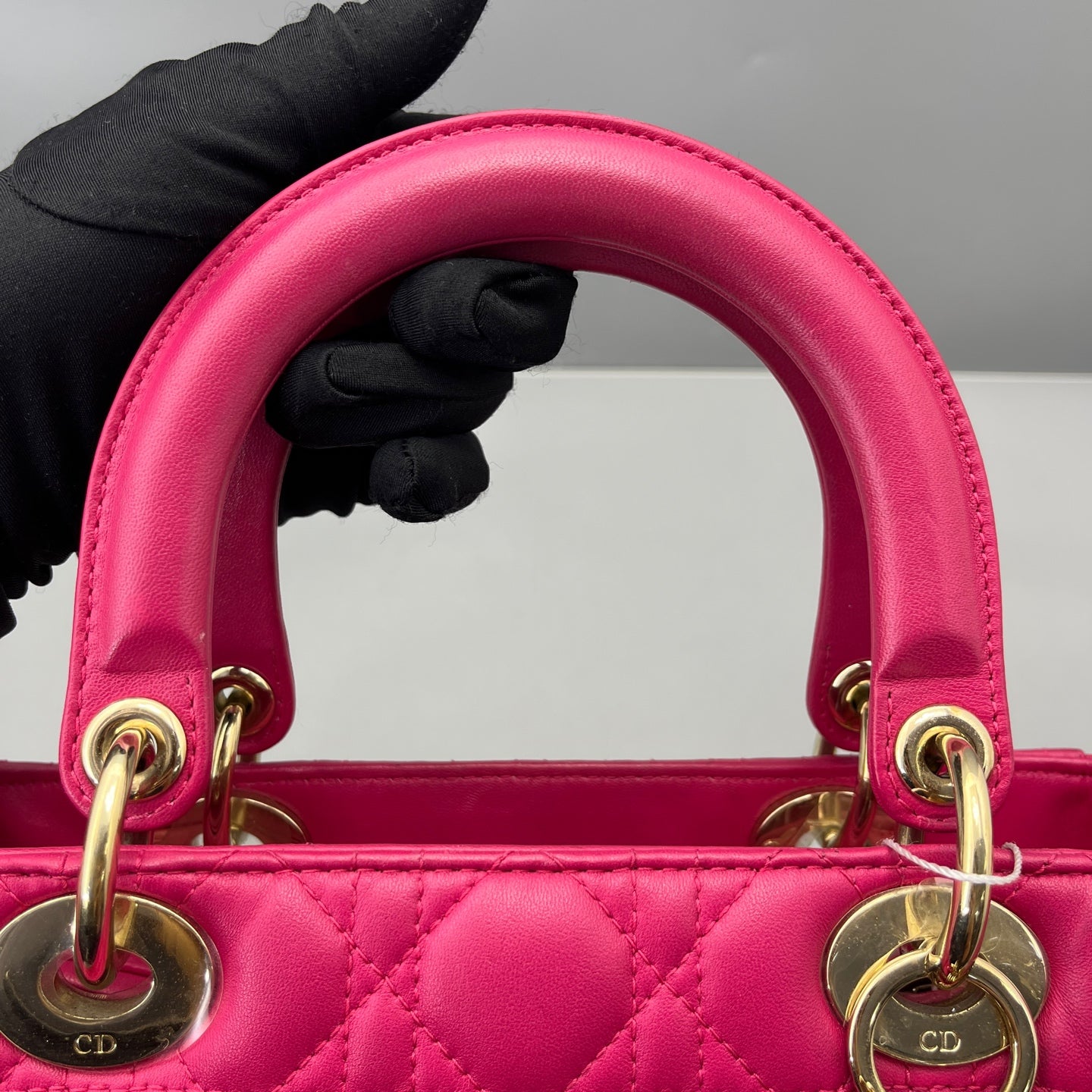 Dior - Lady Dior - Lambskin leather - Pink - (medium)