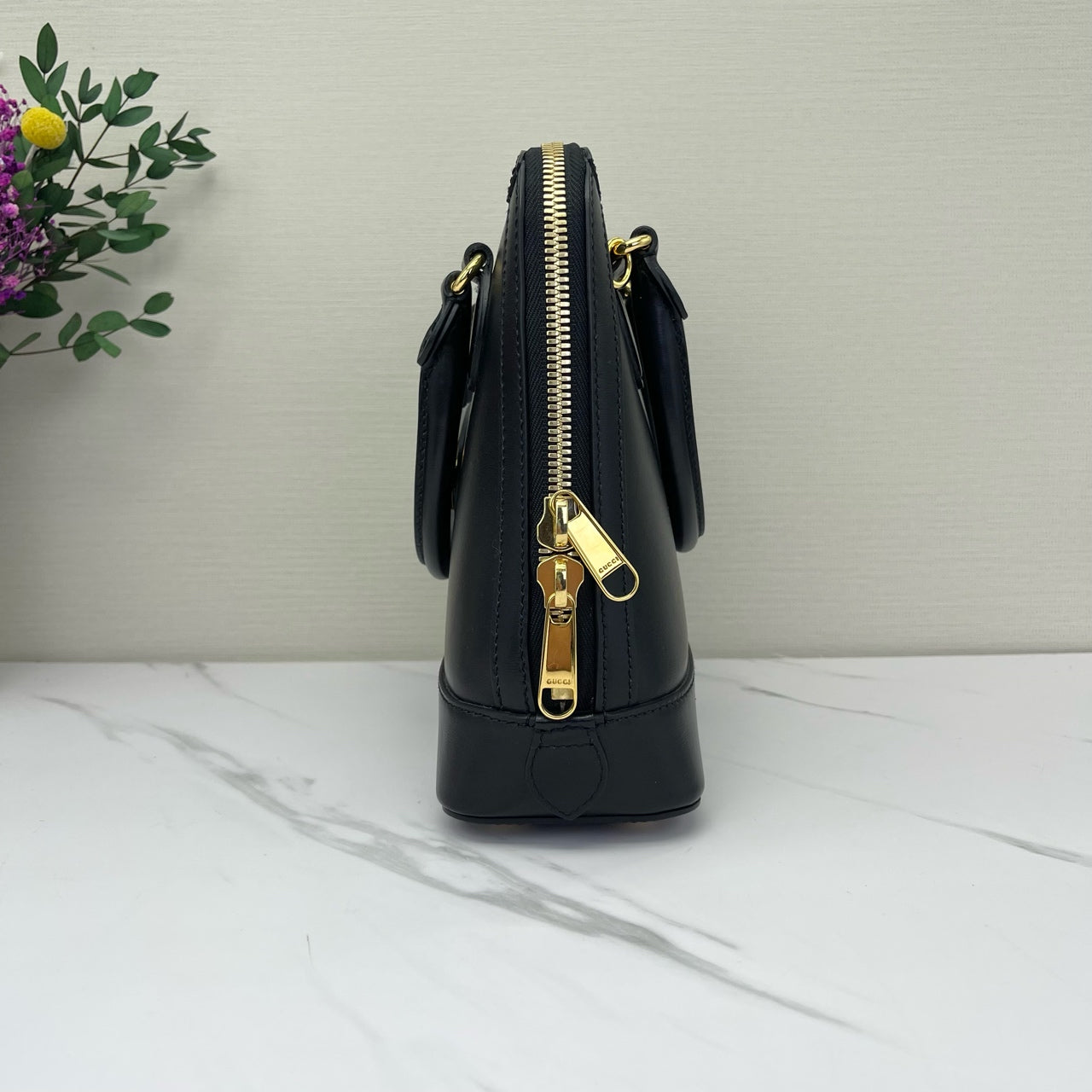 Gucci - 1955 Horsebit Dome Satchel - Leather - Black - (small)