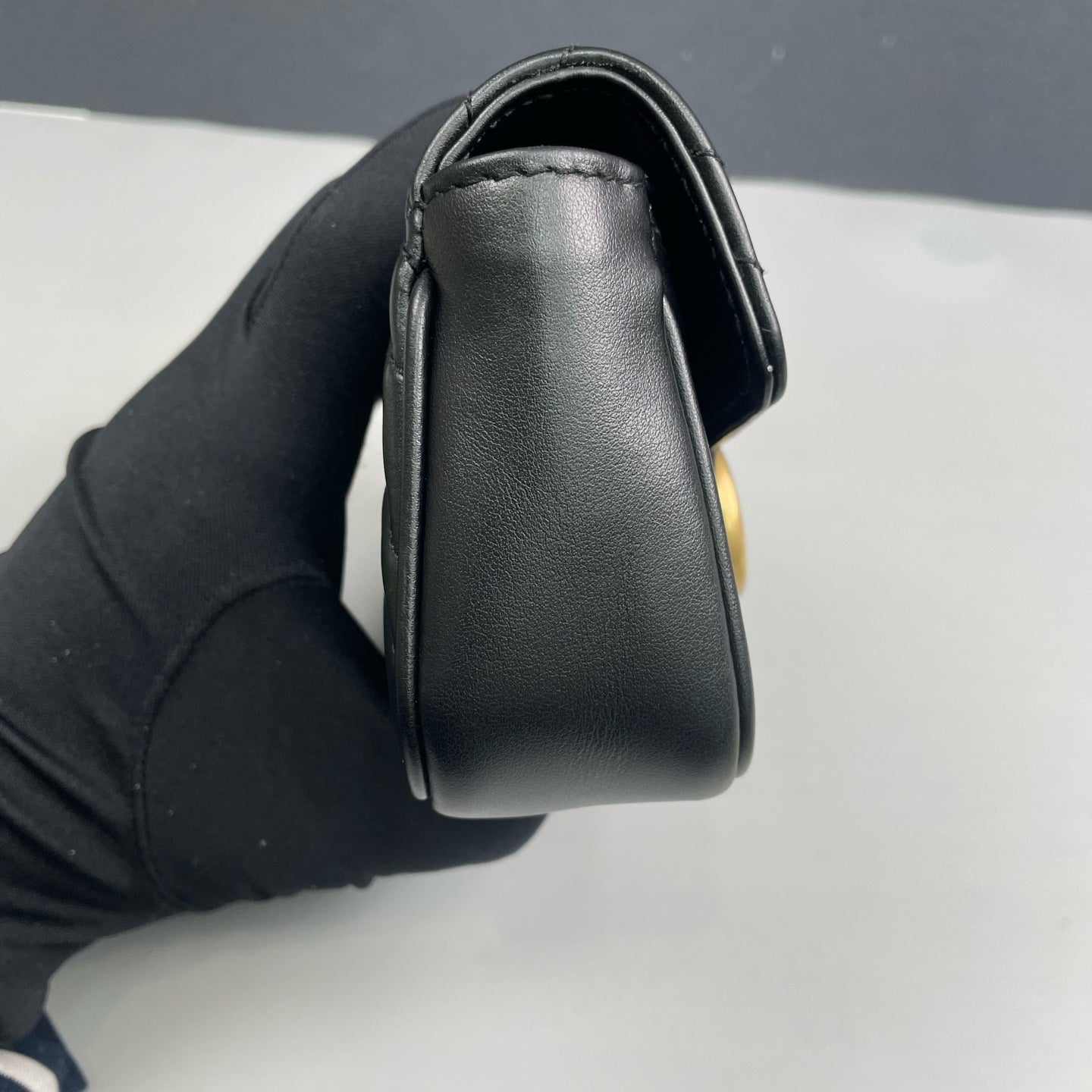 Gucci - Marmont Mini Chain Bag - Leather - Black - (mini)