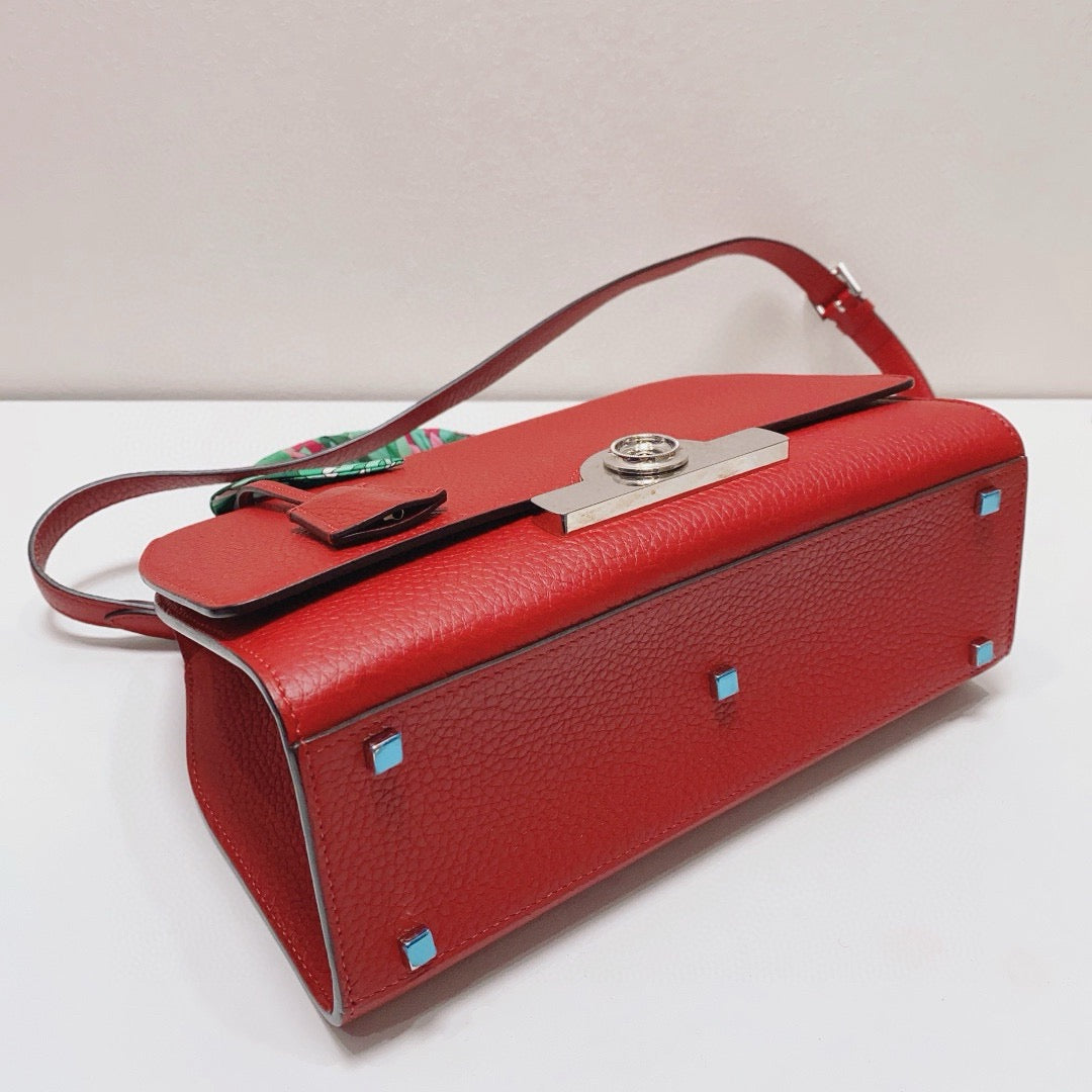 Moynat - Rejane - Grained calfskin leather - Red - (Medium)